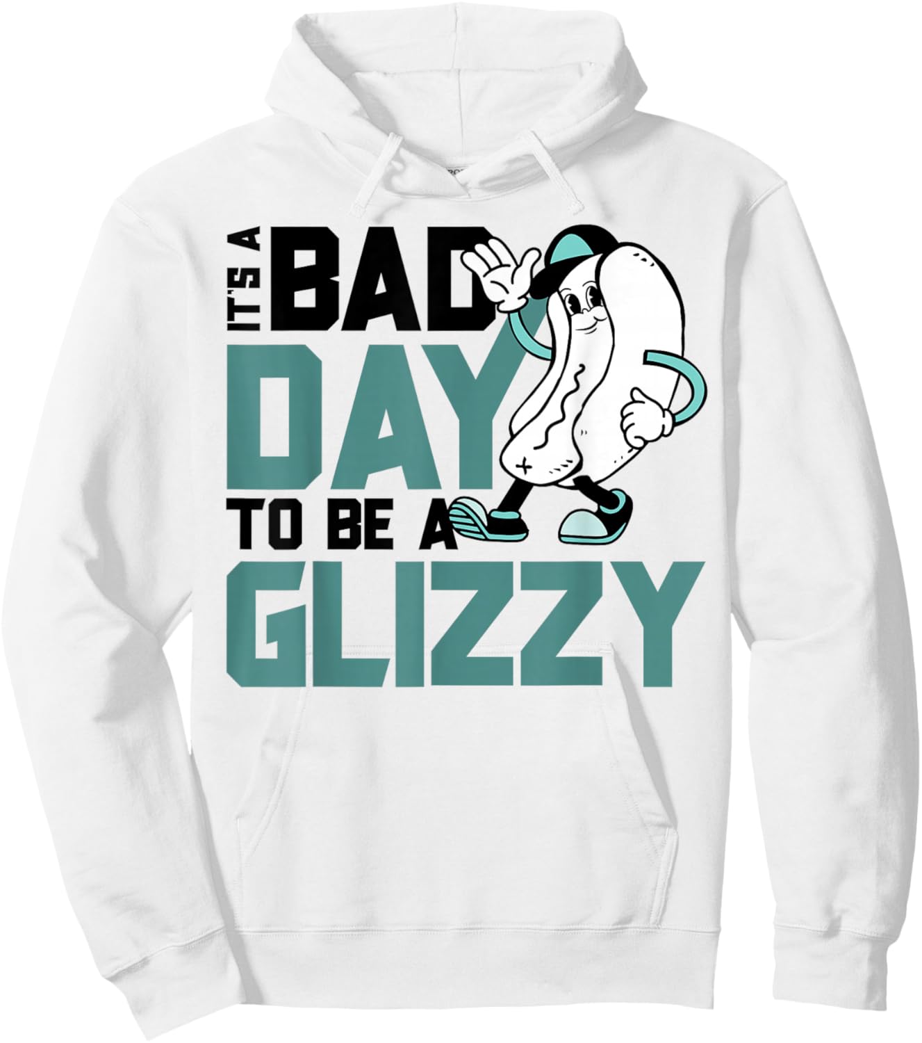 Funny Wiener Hotdog Bad Day to be a Glizzy 4th of July Humor Hoodie - Hoodie | White