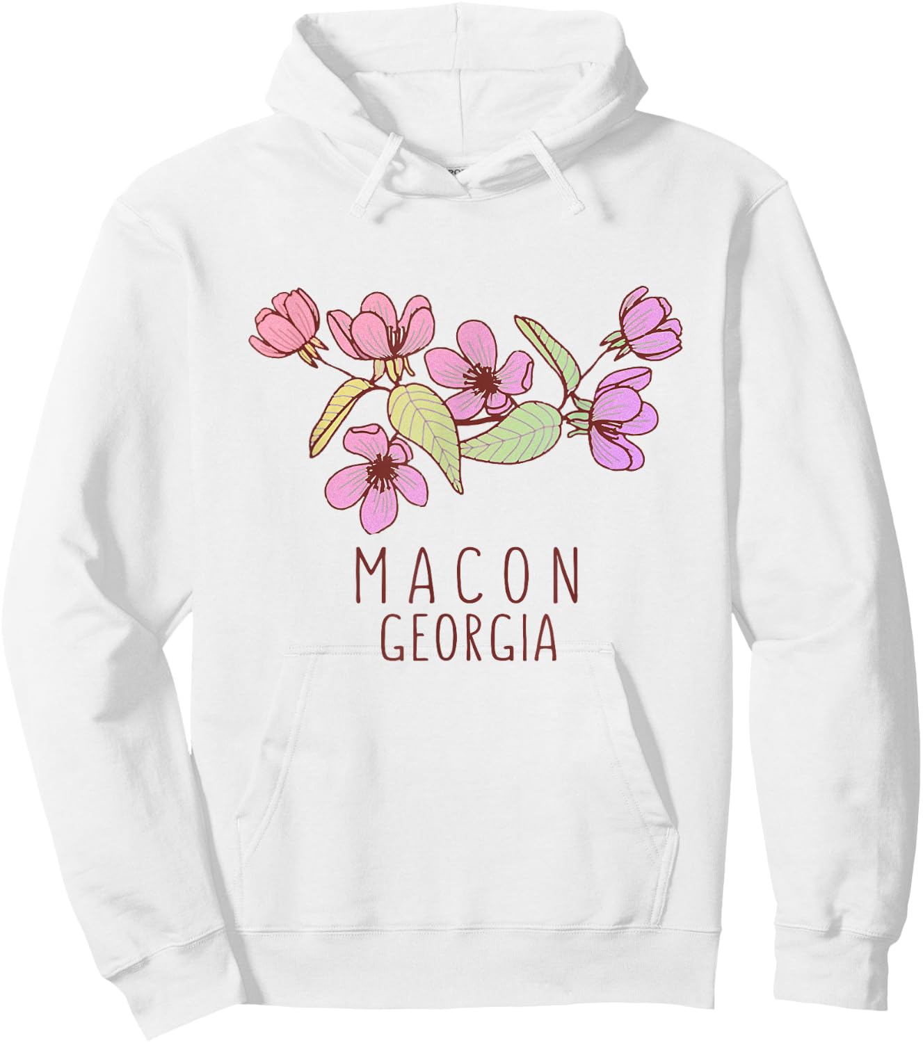 Macon Georgia Wildflowers | Macon GA Hoodie - Hoodie | White