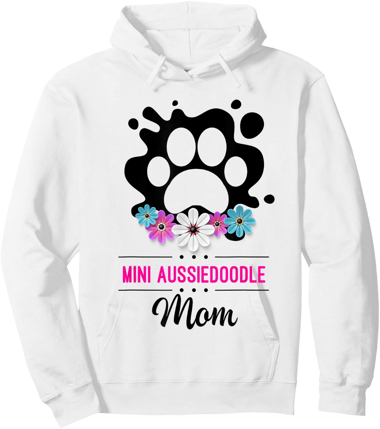 Mini Aussiedoodle Mom Hoodie - Hoodie | White