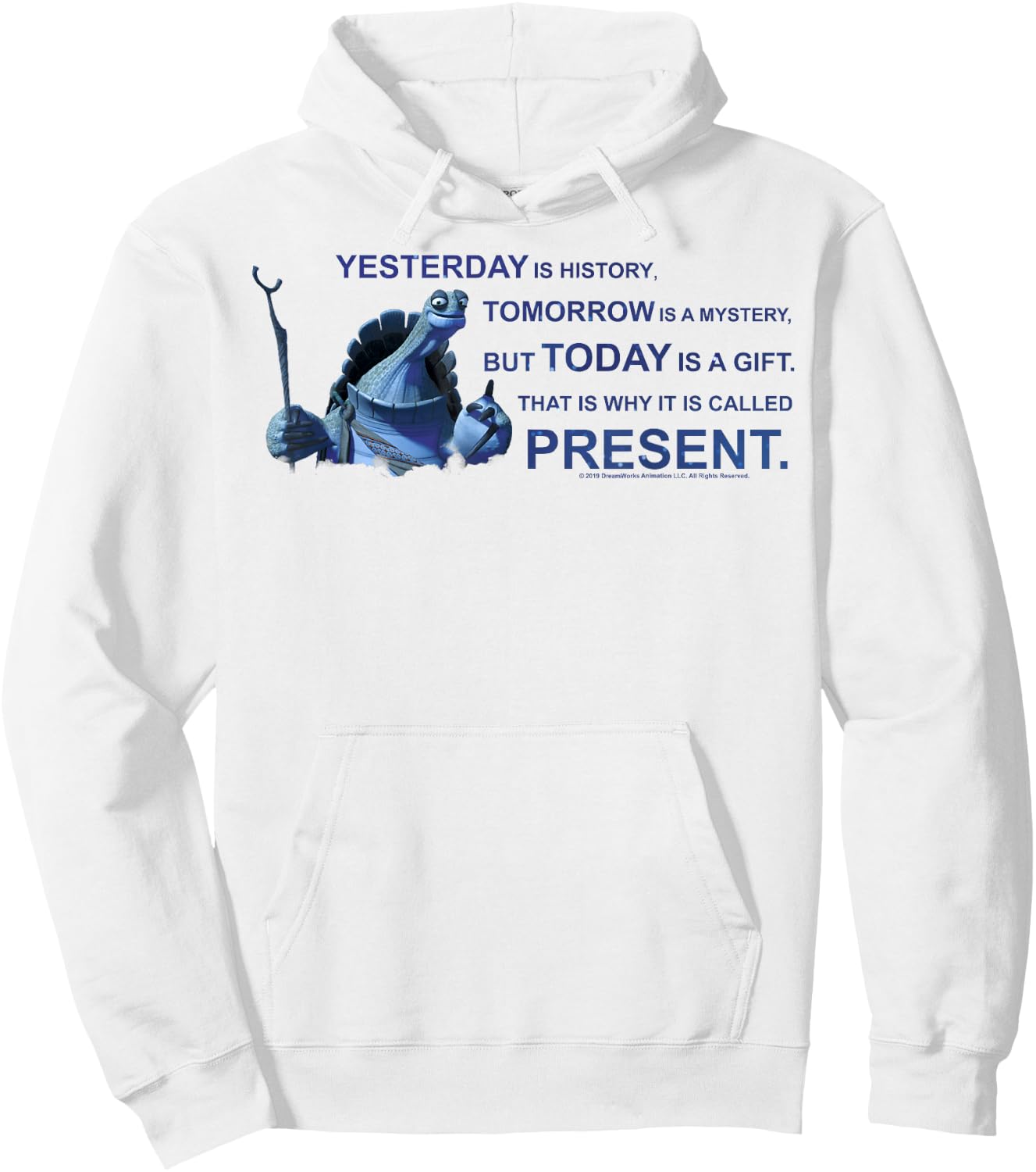 Kung Fu Panda Oogway Quote Portrait Hoodie - Hoodie | White