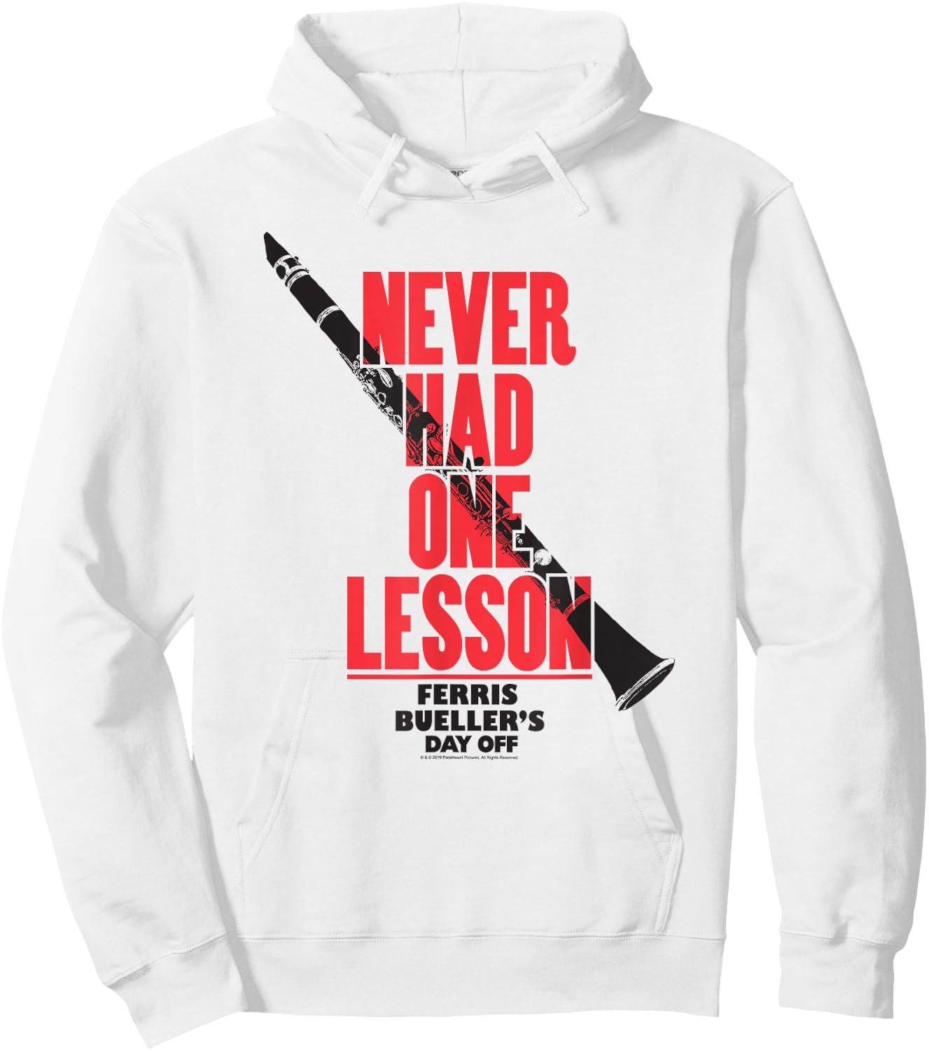Ferris Bueller's Day Off Clarinet Never Had One Lesson Movie Hoodie - Hoodie | White