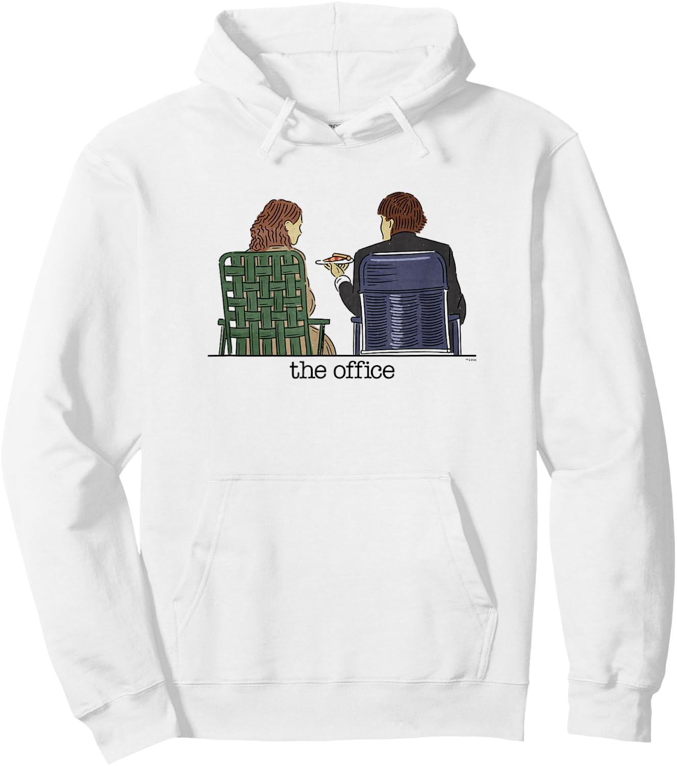 The Office - Jim and Pam Roof Date Hoodie - Hoodie | White