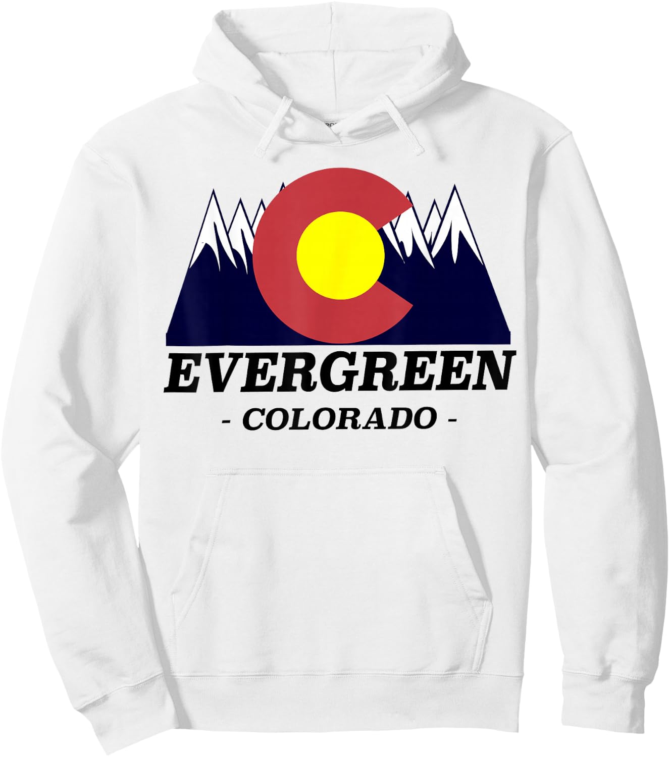 Evergreen Colorado - | Souvenir - Mountains Gift Hoodie - Hoodie | White
