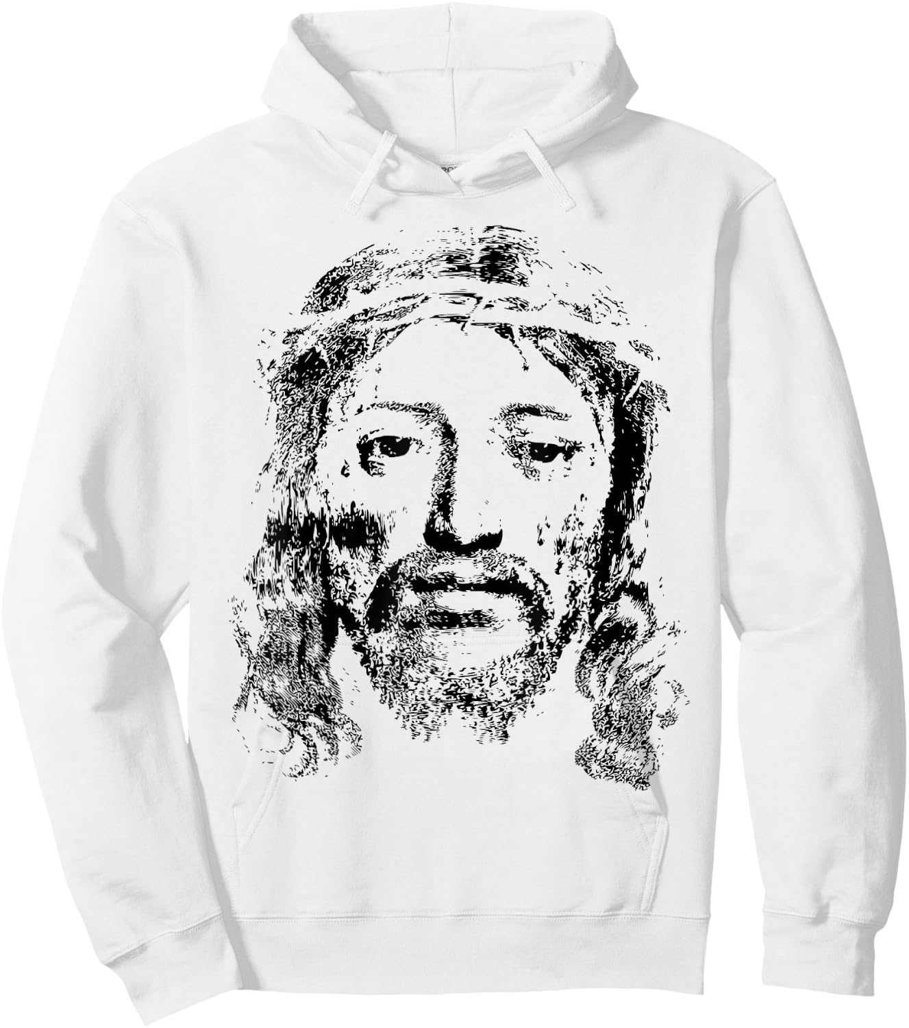Jesus Christ Face Christian Church Group Hoodie - Hoodie | White
