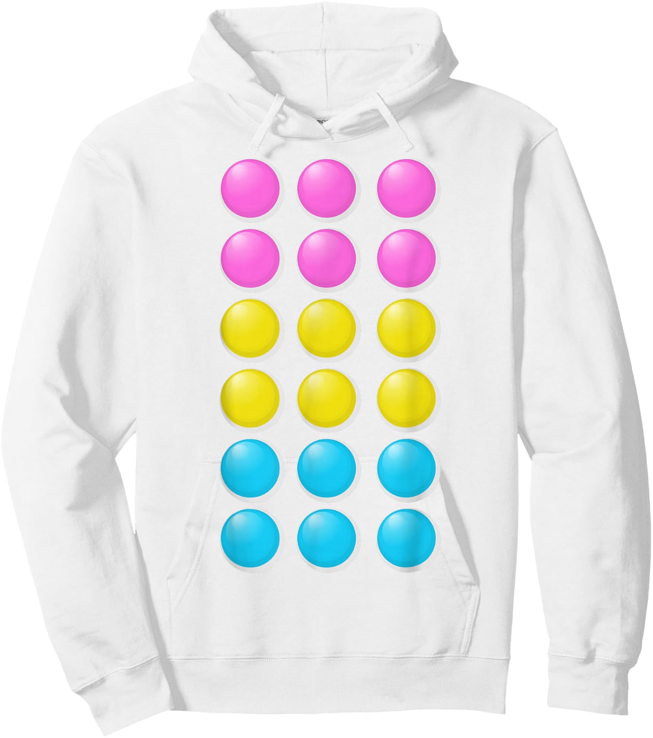 Candy Dots - Funny Cheap Halloween Costume T Shirt Hoodie - Hoodie | White
