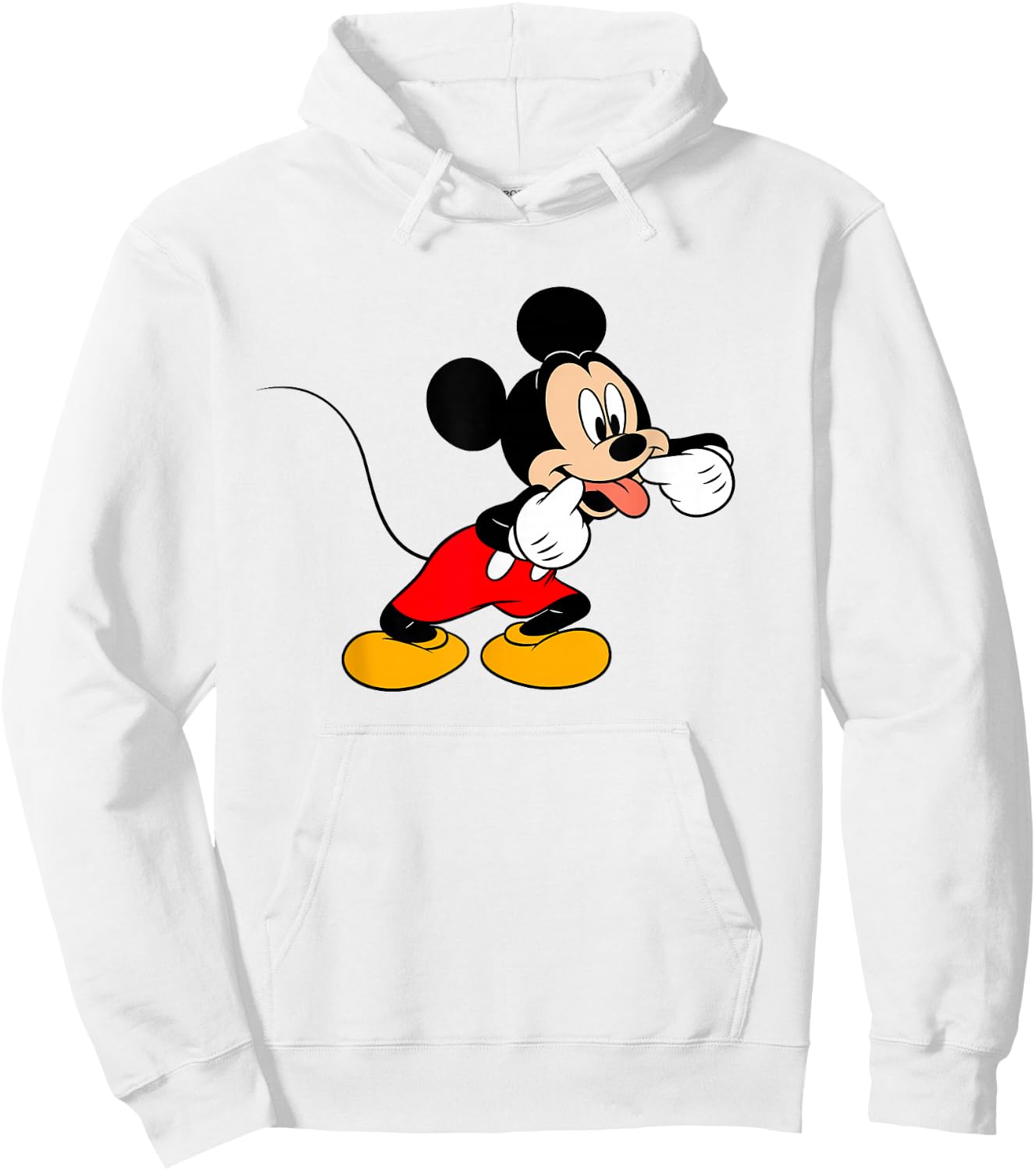 Disney Mickey Mouse Silly Face Hoodie - Hoodie | White