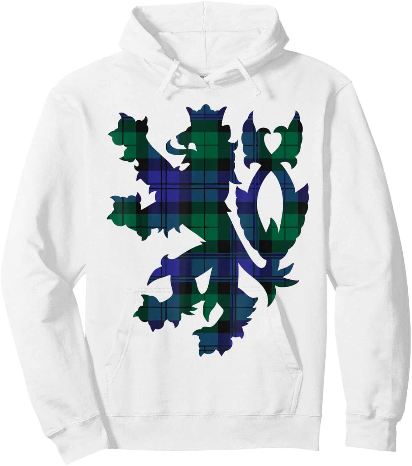 Clan Blackwatch Tartan Scottish Family Name Scotland Pride Hoodie - Hoodie | White