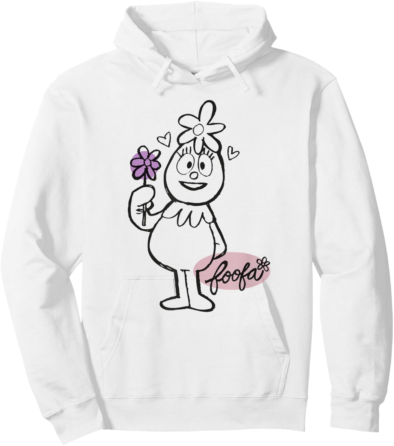 Yo Gabba Gabba - Sketch Foofa Hoodie - Hoodie | White