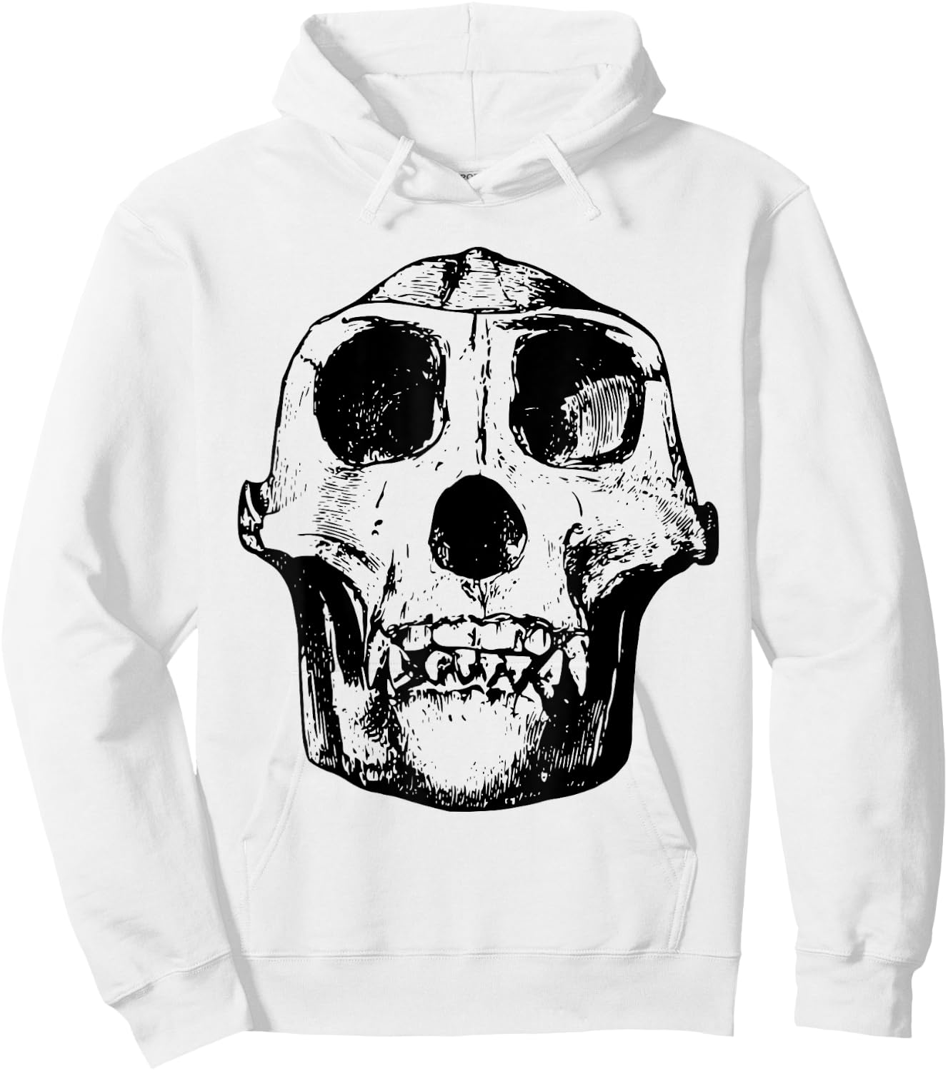 Neanderthal Skull Anthropologist Hoodie - Hoodie | White