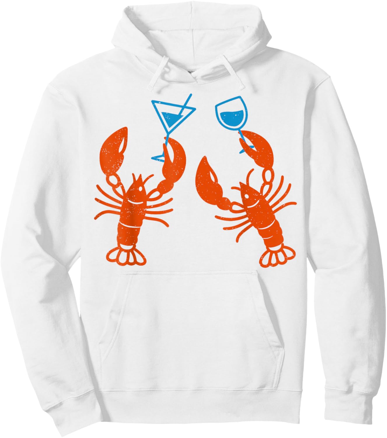 Lobster Martini Case for Summer Seafood Cocktail Design Hoodie - Hoodie | White