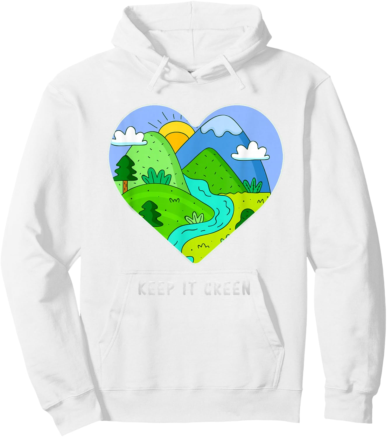 Keep it Green Save the Planet Earth Day 2021 Gift Hoodie - Hoodie | White