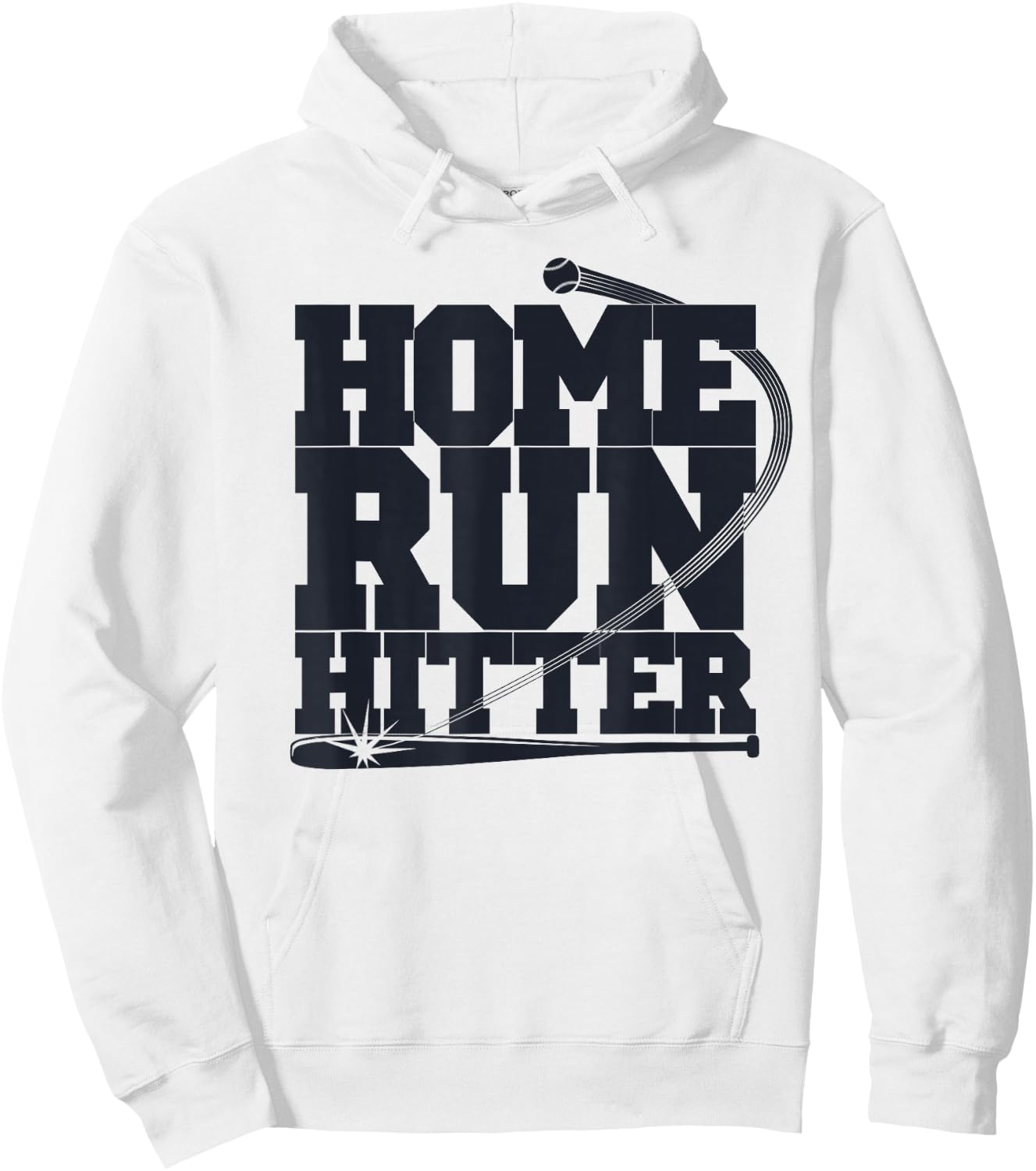 Home Run Hitter Baseball Player Baseball Lover Hoodie - Hoodie | White