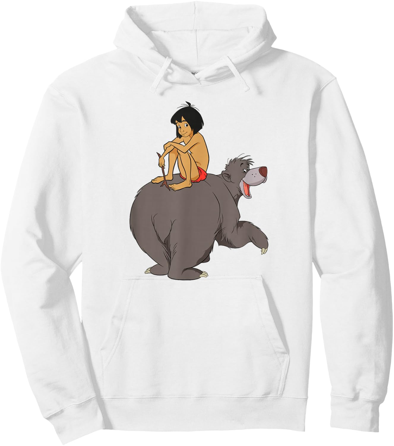 Disney - The Jungle Book Mowgli and Baloo Chillin Hoodie - Hoodie | White