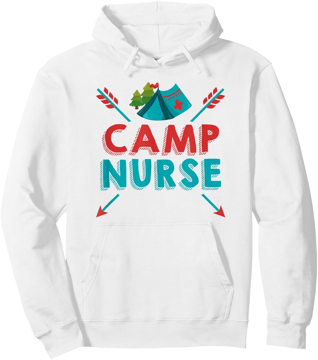Camp Nurse Shirt Nursing RN Appreciation Camping Hoodie - Hoodie | White