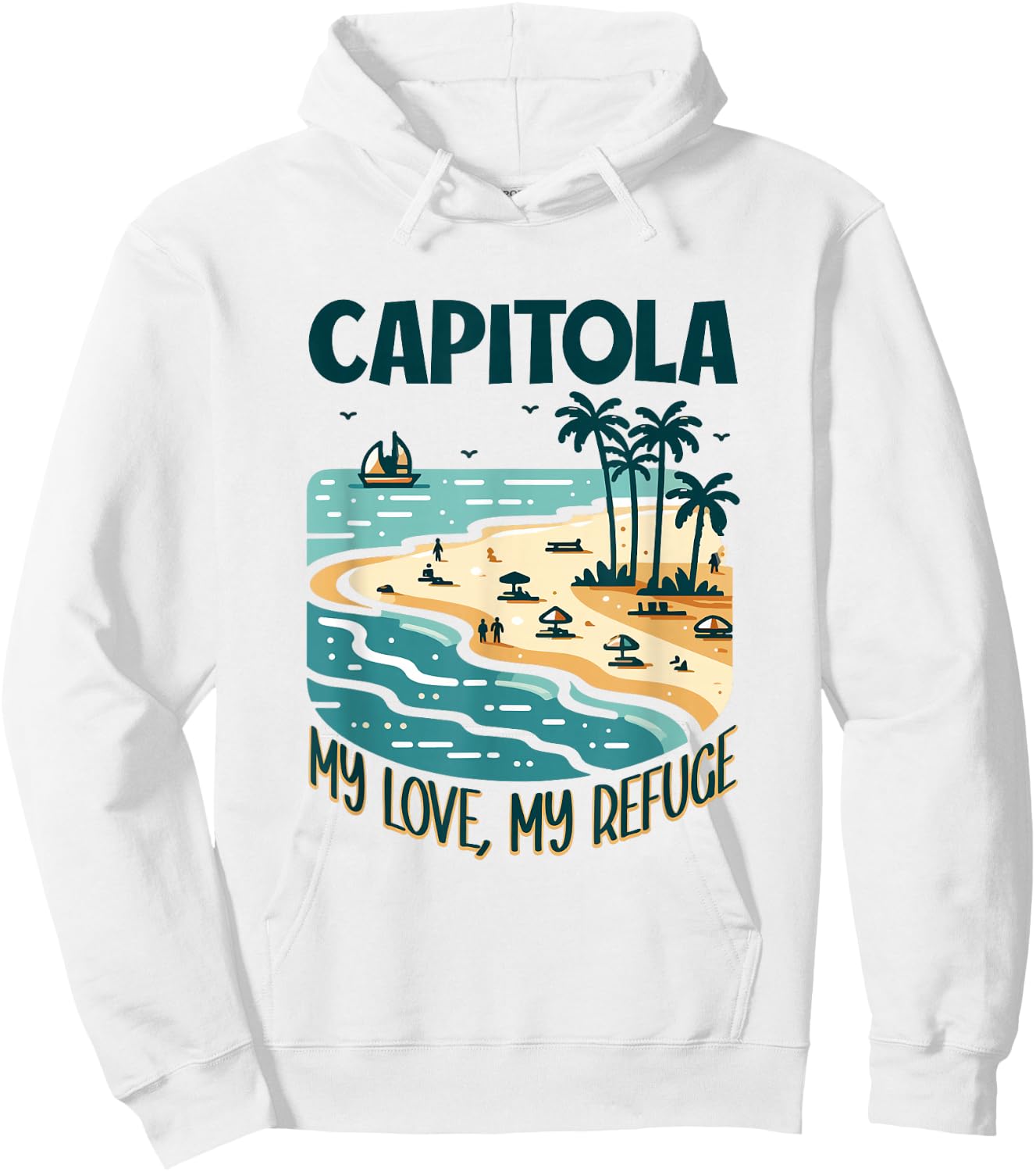 My Refuge Capitola Hoodie - Hoodie | White