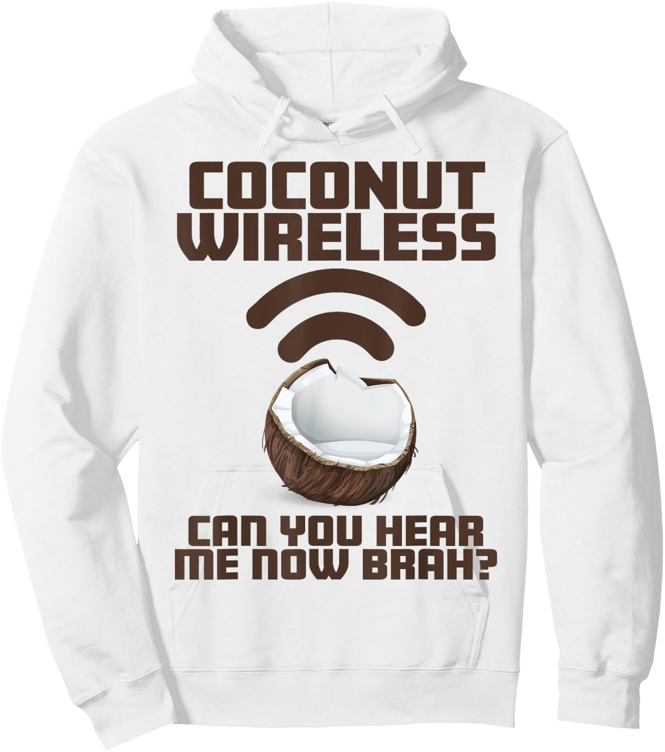 Coconut Wireless - Funny Island Style Hawaii Souvenir Hoodie - Hoodie | White