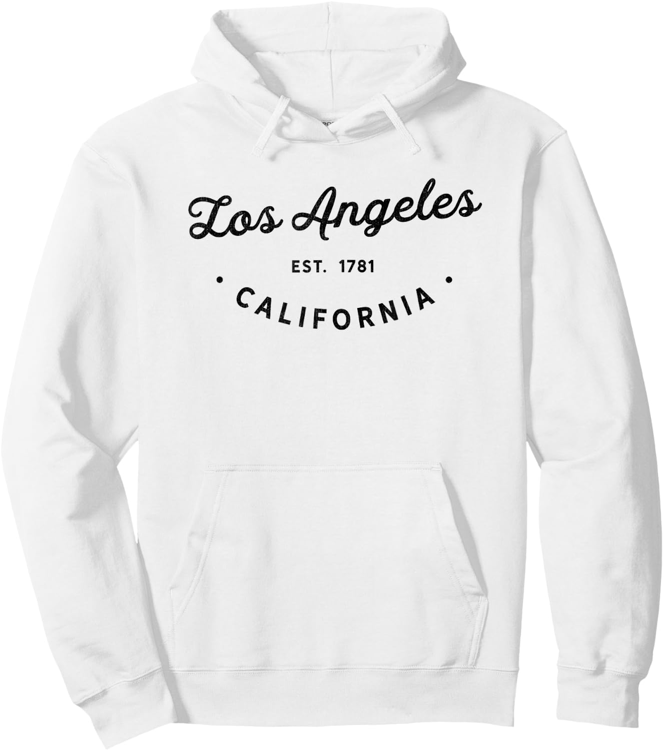 Classic Retro Vintage Los Angeles California LA Novelty Hoodie - Hoodie | White