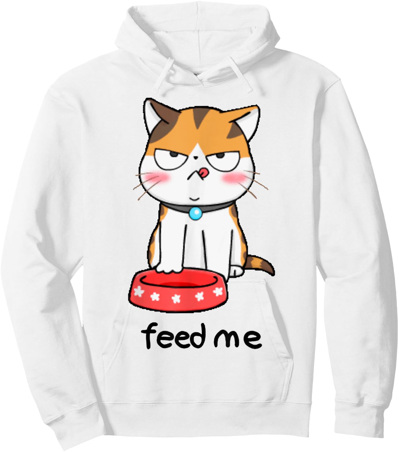 Feed Me Cats Animal Kitten Kitty Meow Cute Funny Cat Lovers Hoodie - Hoodie | White