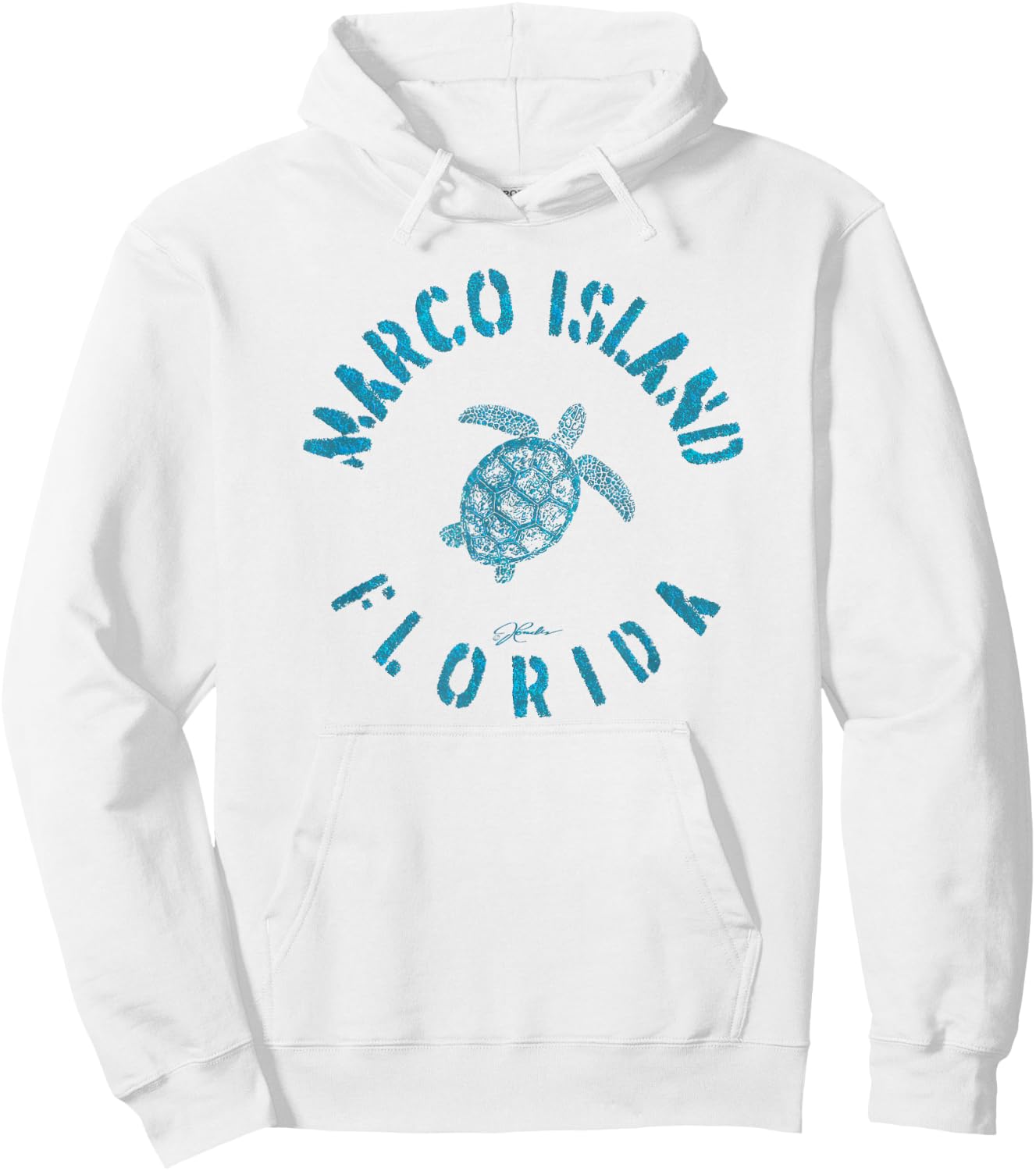 JCombs: Marco Island, FL, Sea Turtle Hoodie - Hoodie | White
