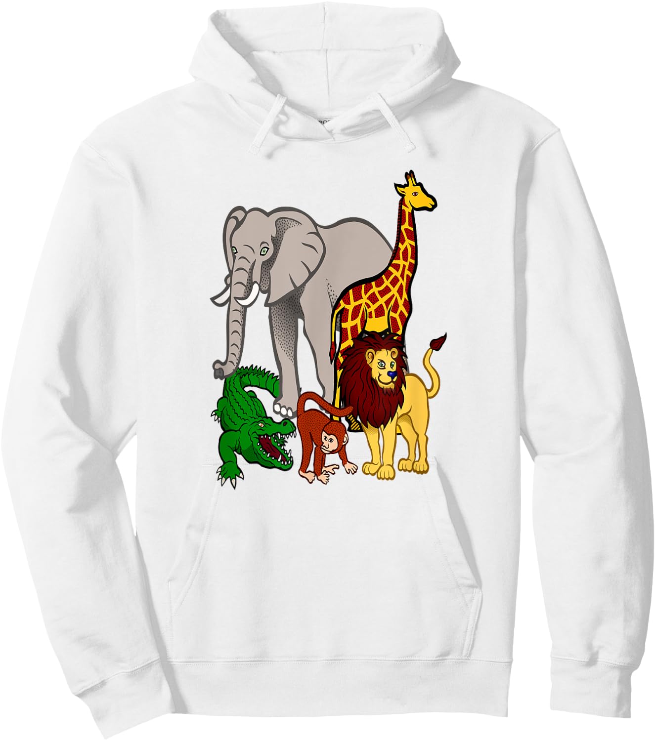 Zoo Animals Shirt Wildlife Birthday Party A Day At The Zoo Hoodie - Hoodie | White