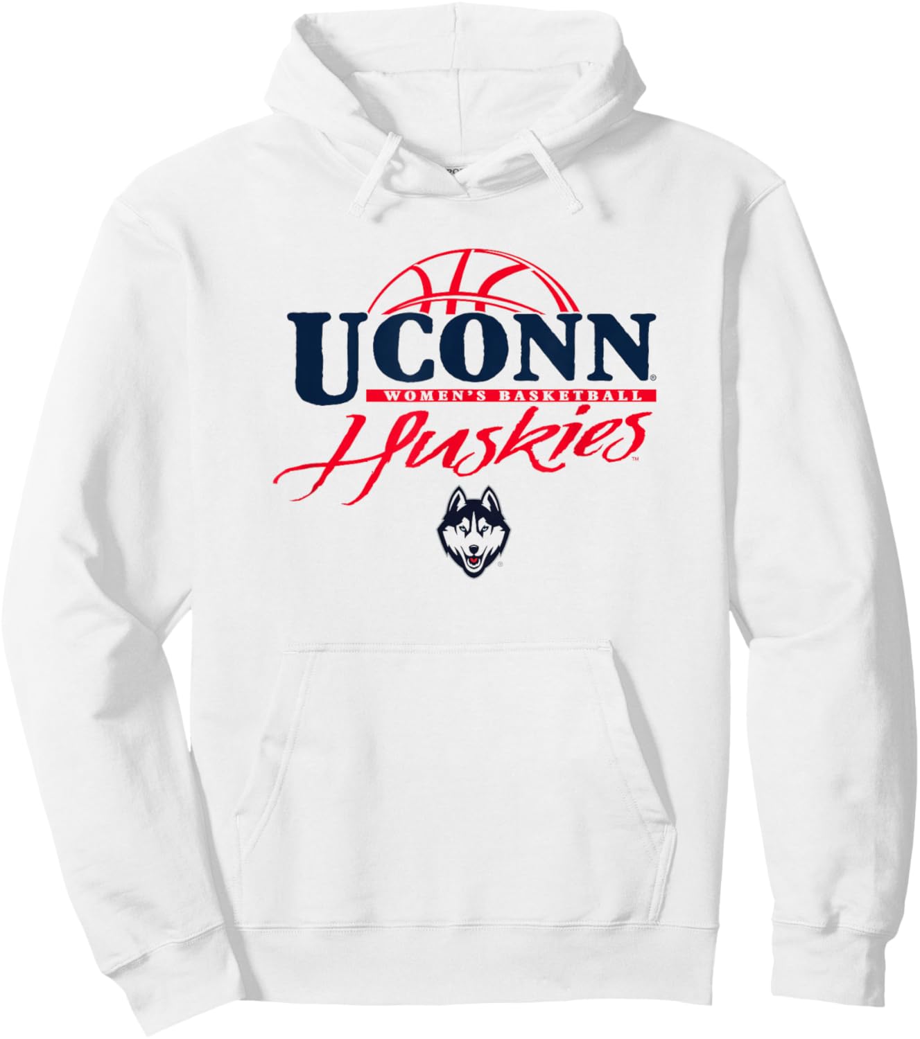 Connecticut Huskies Women's Basketball Layup White Hoodie - Hoodie | White