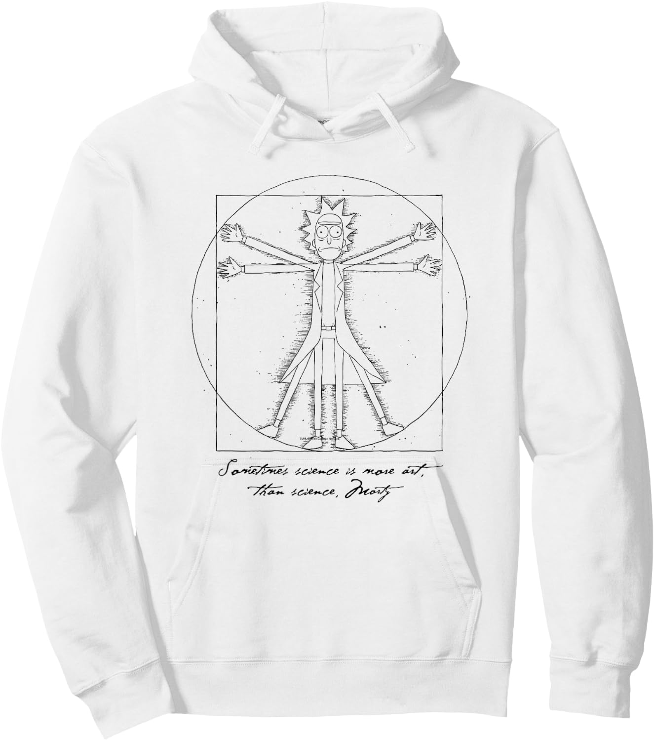 Rick and Morty More Art Than Science Hoodie - Hoodie | White