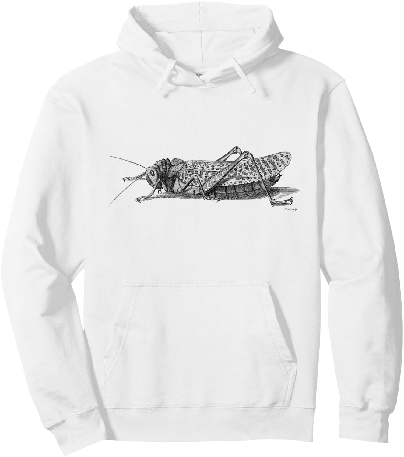 Cricket . Vintage Cricket Insect Hoodie - Hoodie | White