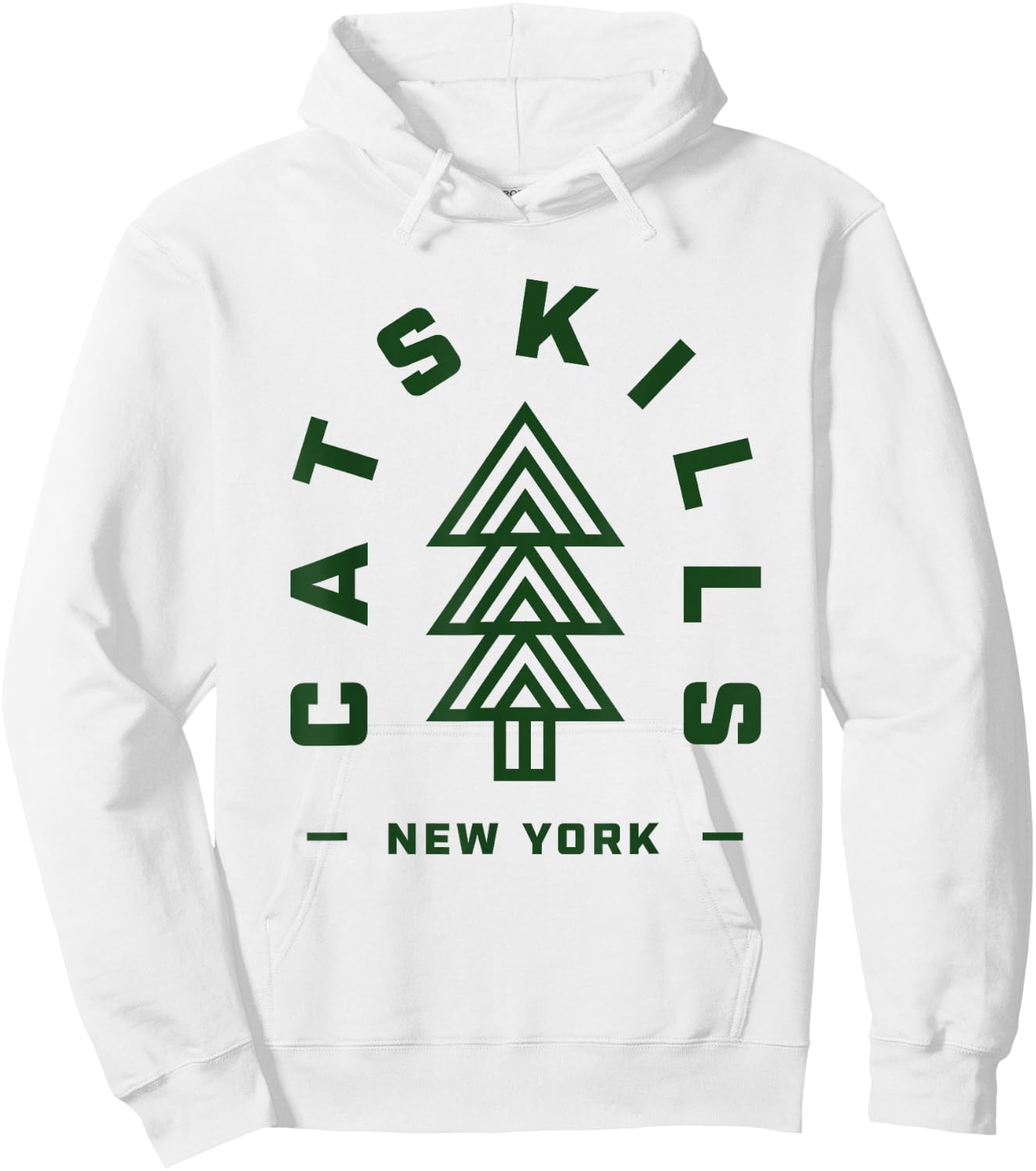 Catskills NY Camping Hiking Catskills Mountains Tree Hoodie - Hoodie | White