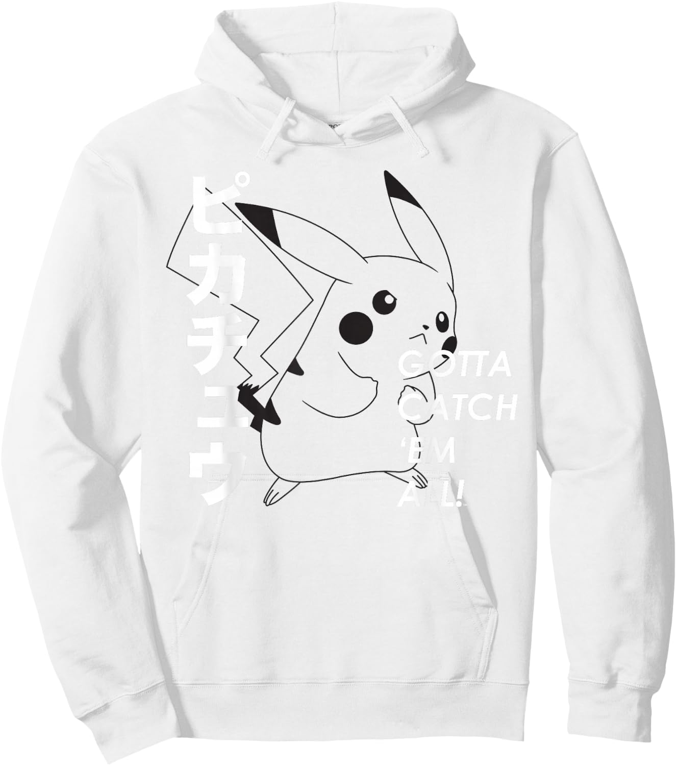 Pokémon - Pikachu Gotta Catch Em Hoodie - Hoodie | White