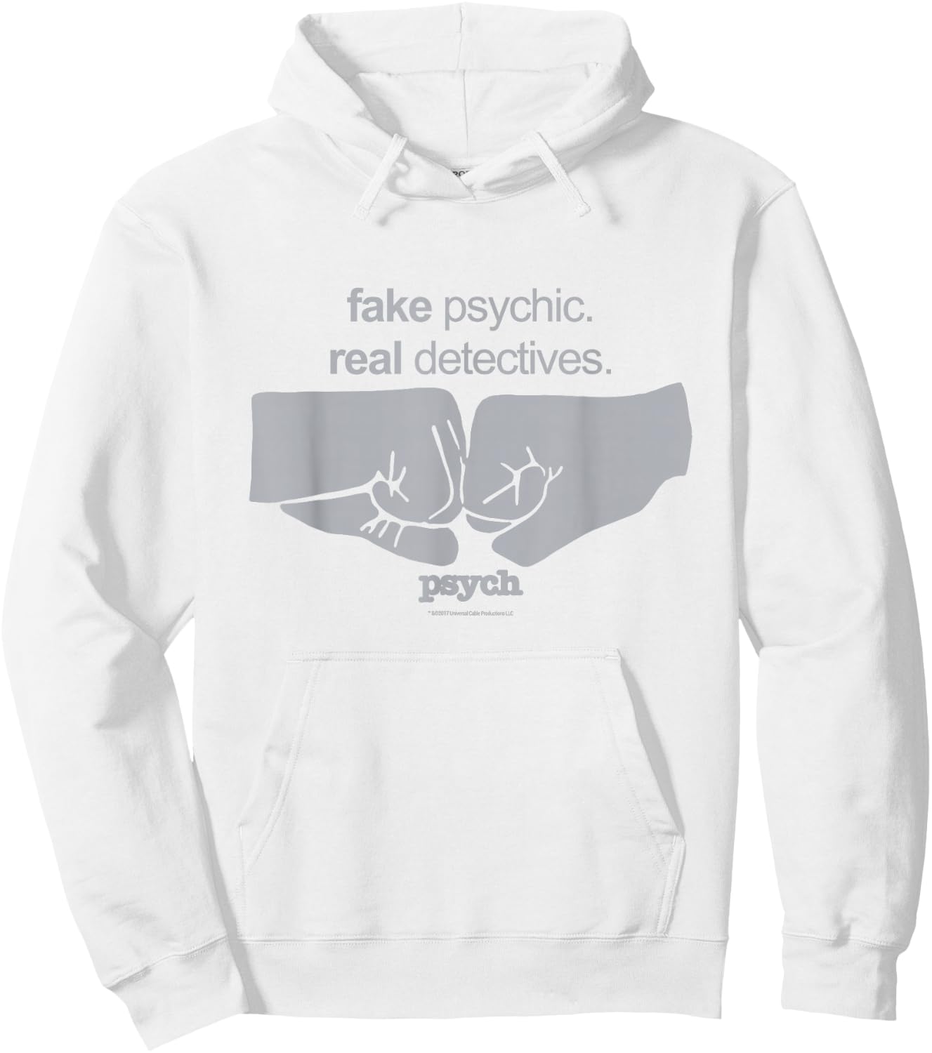 Psych Fist Bump Comfortable - Official Hoodie - Hoodie | White