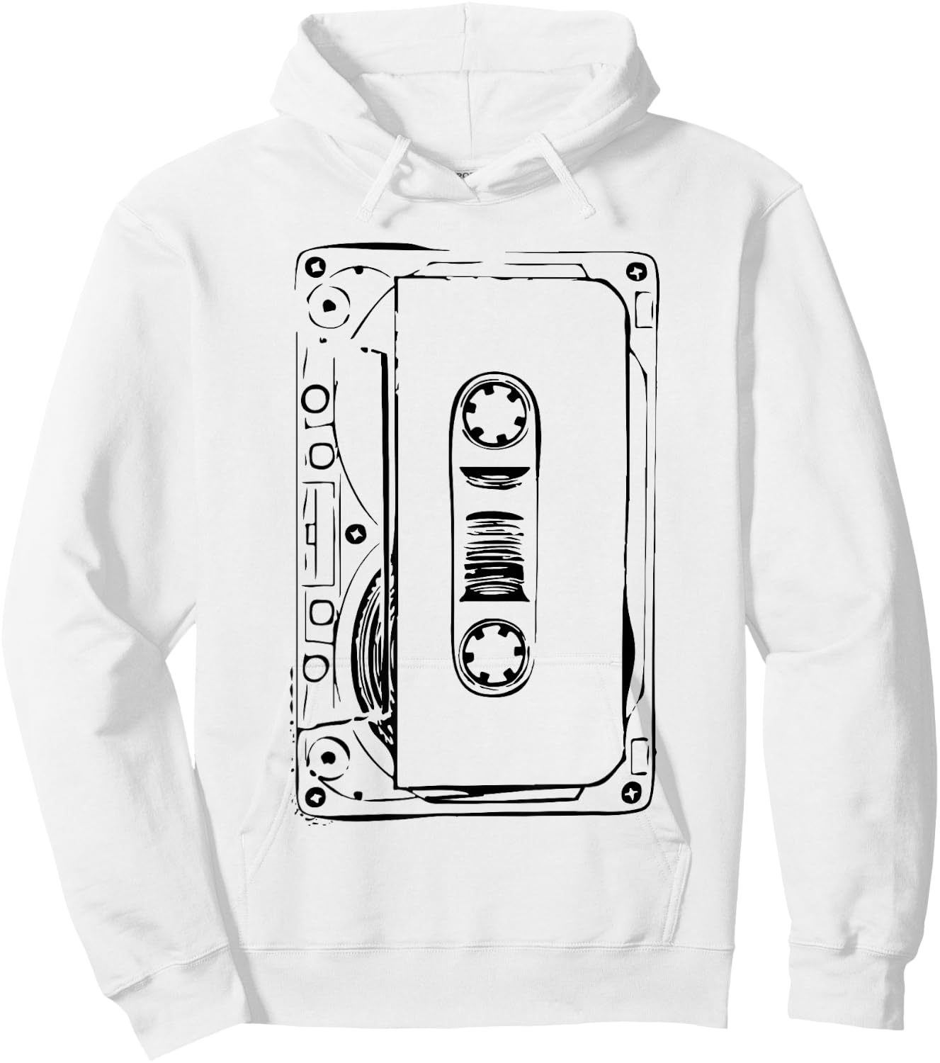 Love Retro Mixtape 80's Blank Cassette Tape Shirt Gift Hoodie - Hoodie | White
