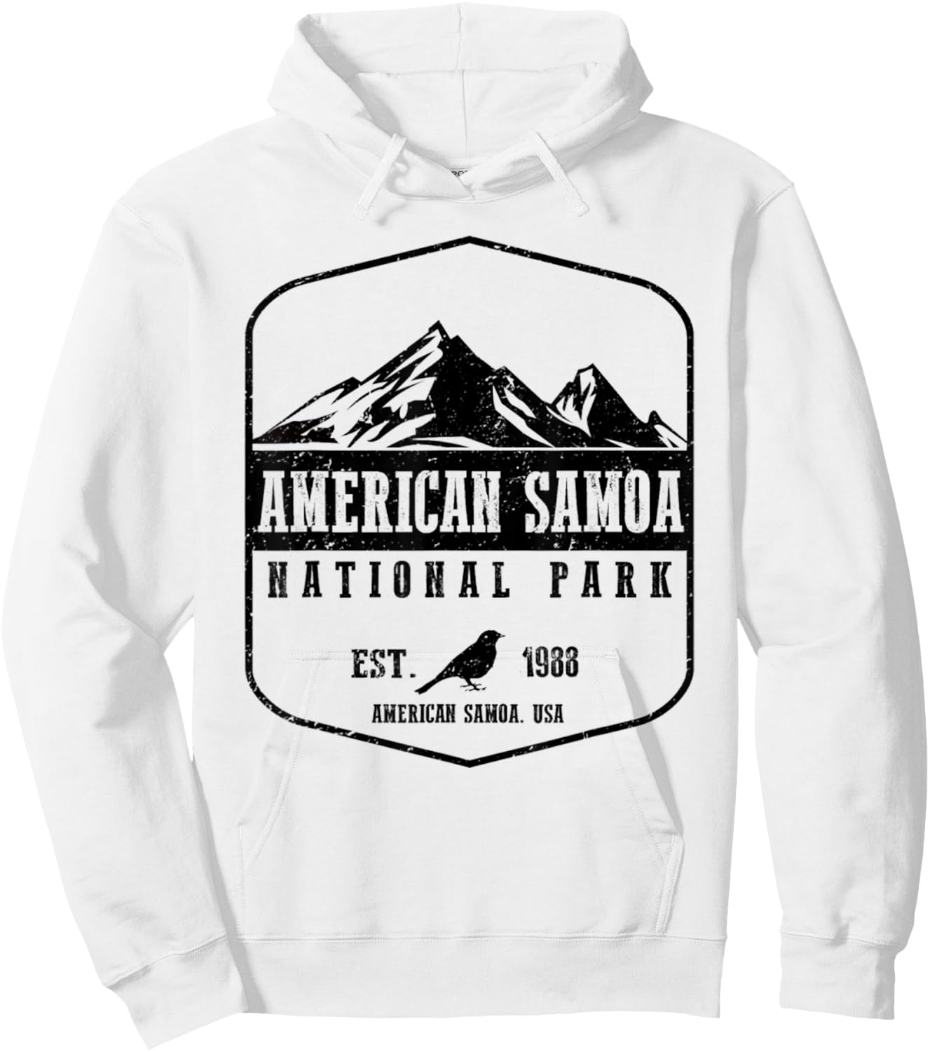 American Samoa National Park Hiking Wanderlust Hoodie - Hoodie | White