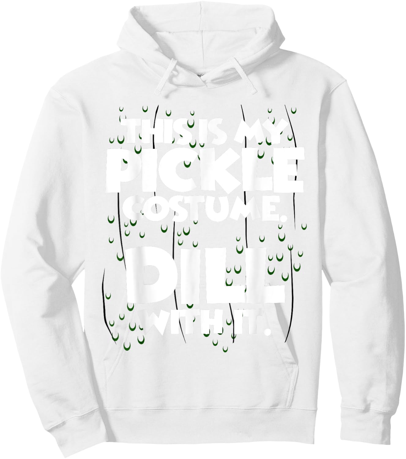 Pickle Halloween Costume Shirt Easy Funny Women Men Kids Hoodie - Hoodie | White
