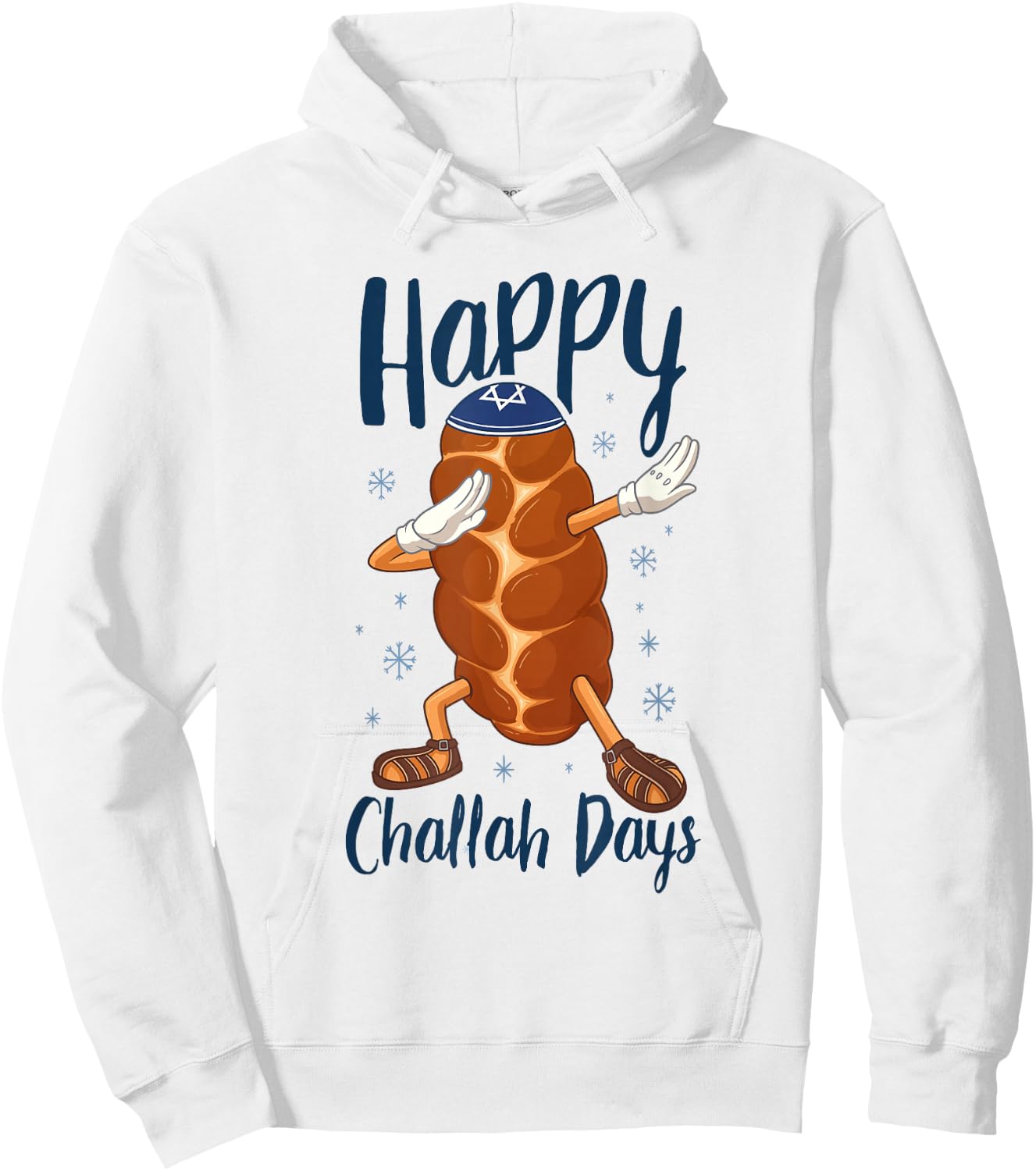Hanukkah Dabbing Challah Bread Funny Happy Challah Days Hoodie - Hoodie | White