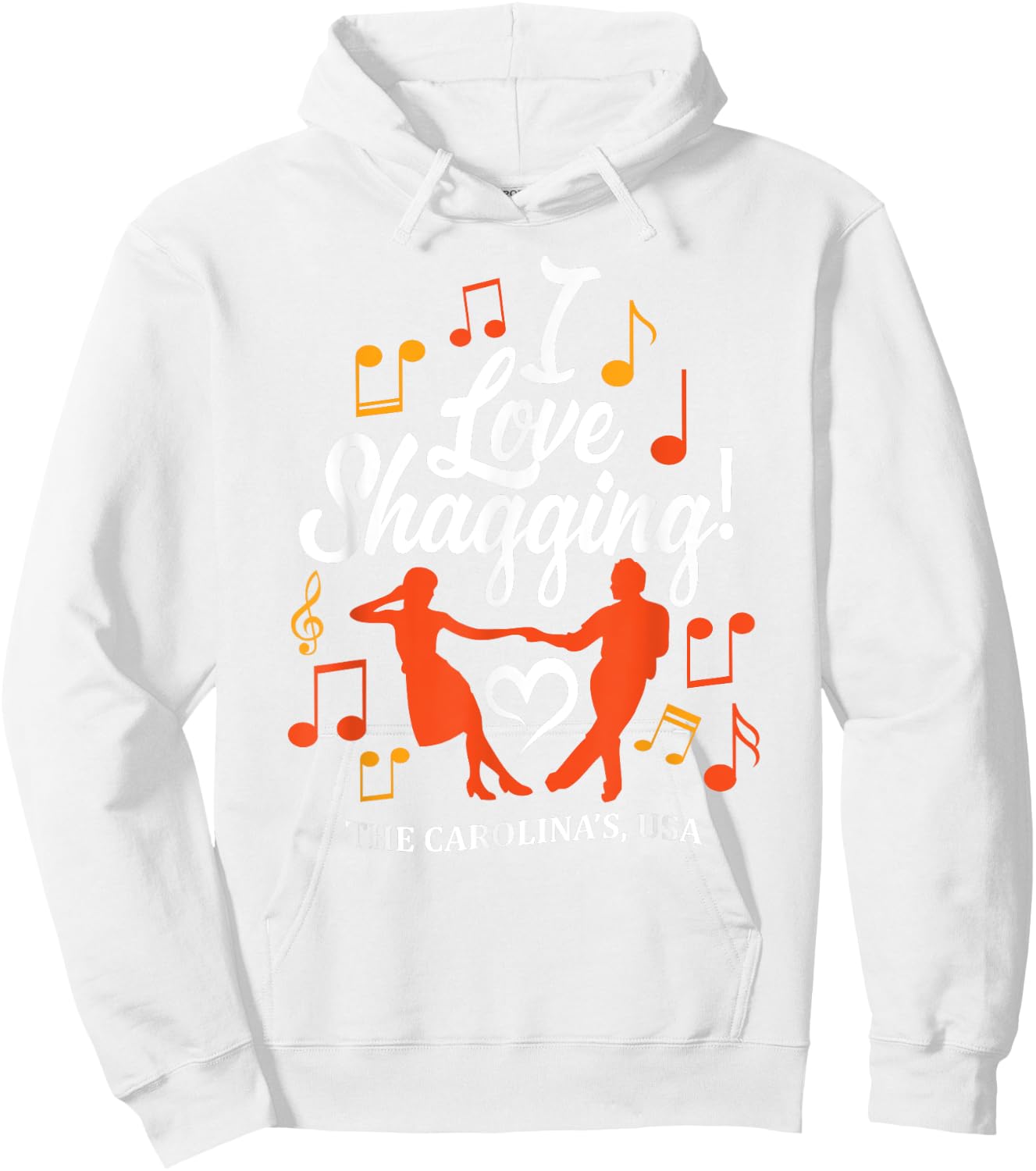 I LOVE SHAGGING Carolina Shag Style Beach Music Men Women Hoodie - Hoodie | White