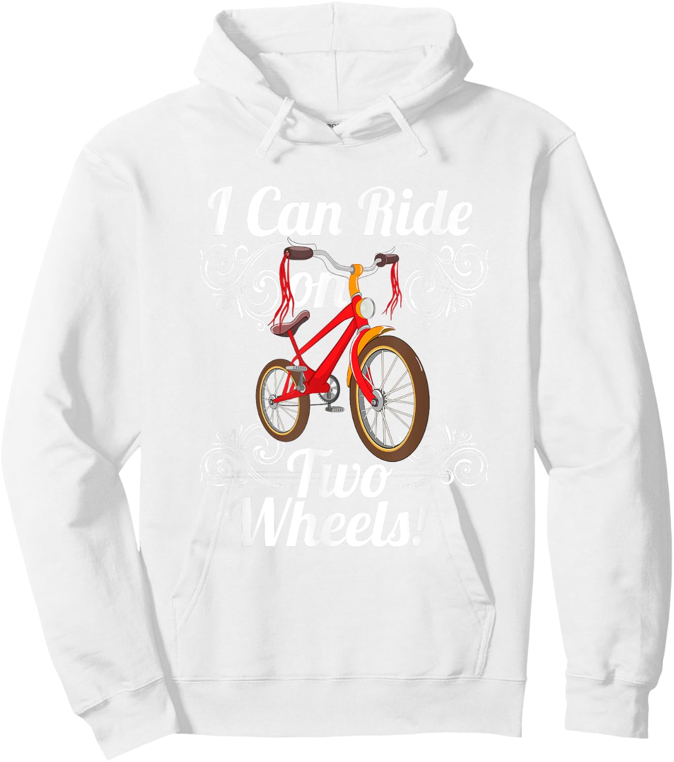 Kids Bike I Can Ride On Two Wheels Learning Reward T Shirts Hoodie - Hoodie | White