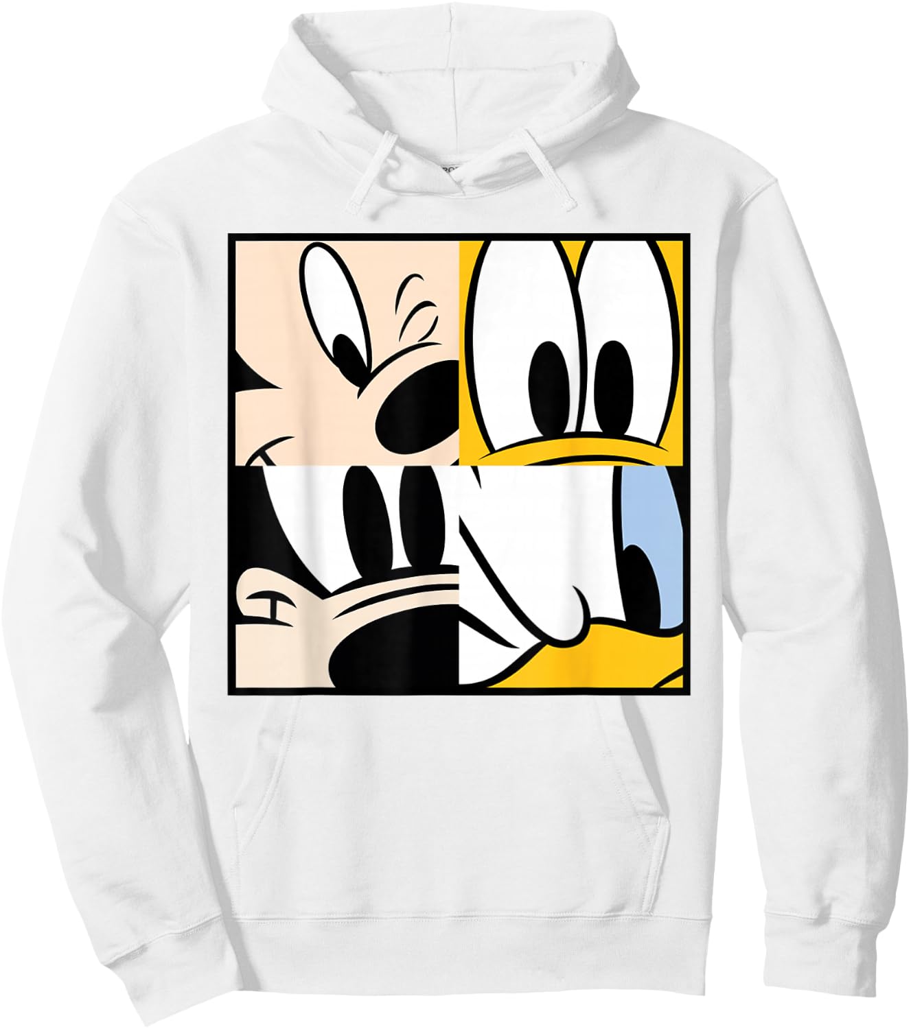 Disney - Mickey and Friends 4 Square Hoodie - Hoodie | White