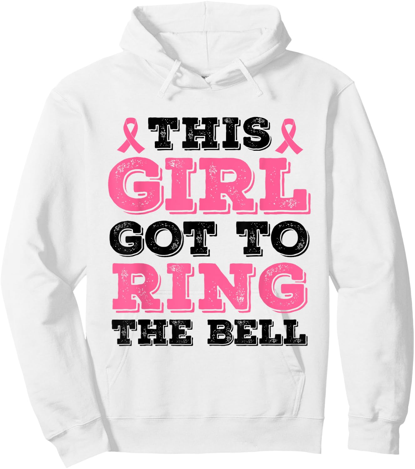 This Girl Got To Ring The Bell Breast Cancer Awareness Hoodie - Hoodie | White