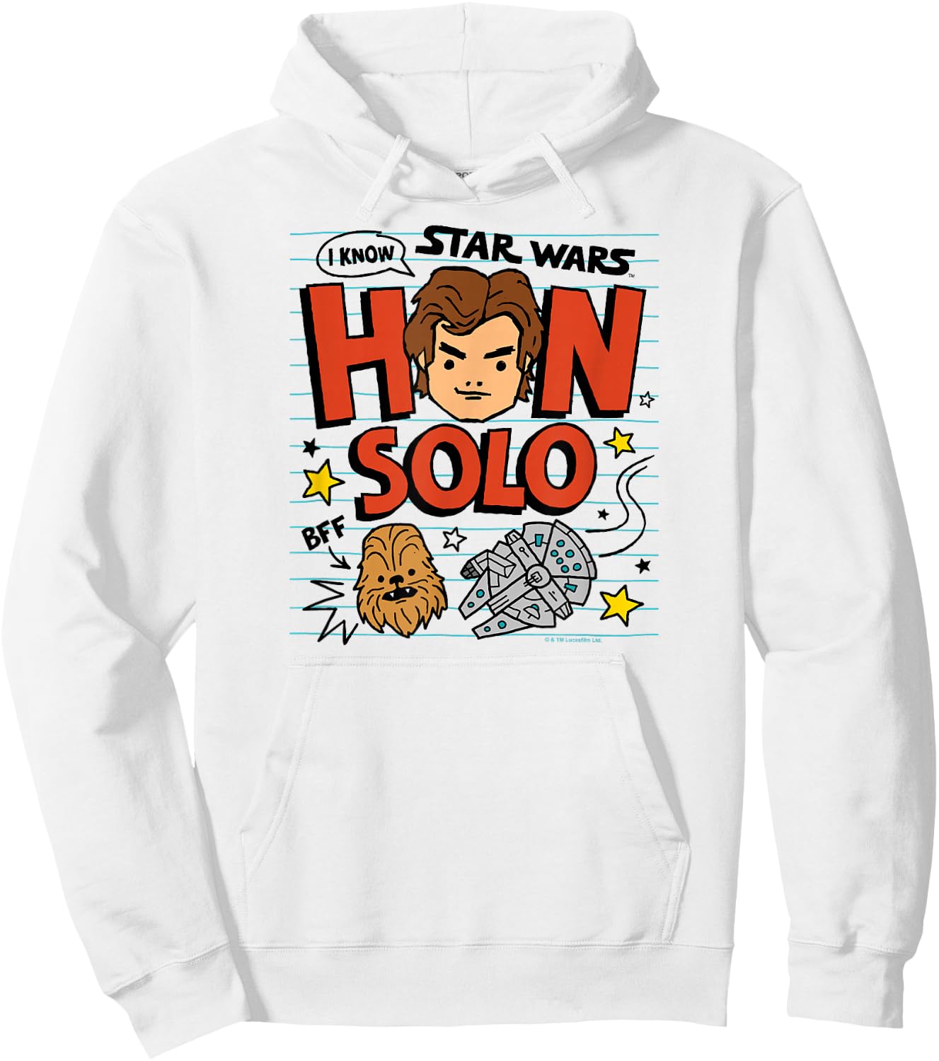 Star Wars - Han Solo Doodles Hoodie - Hoodie | White