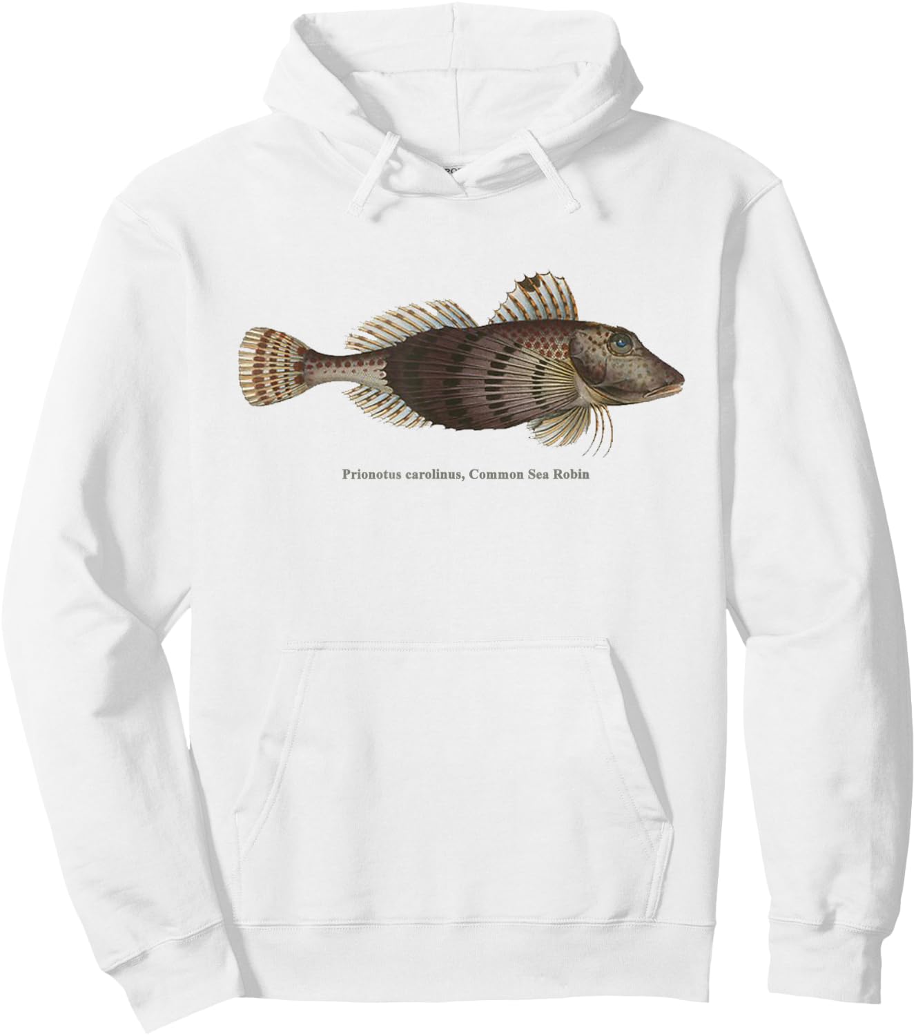 Common Sea Robin - Fish with fins like wings of a bird Hoodie - Hoodie | White