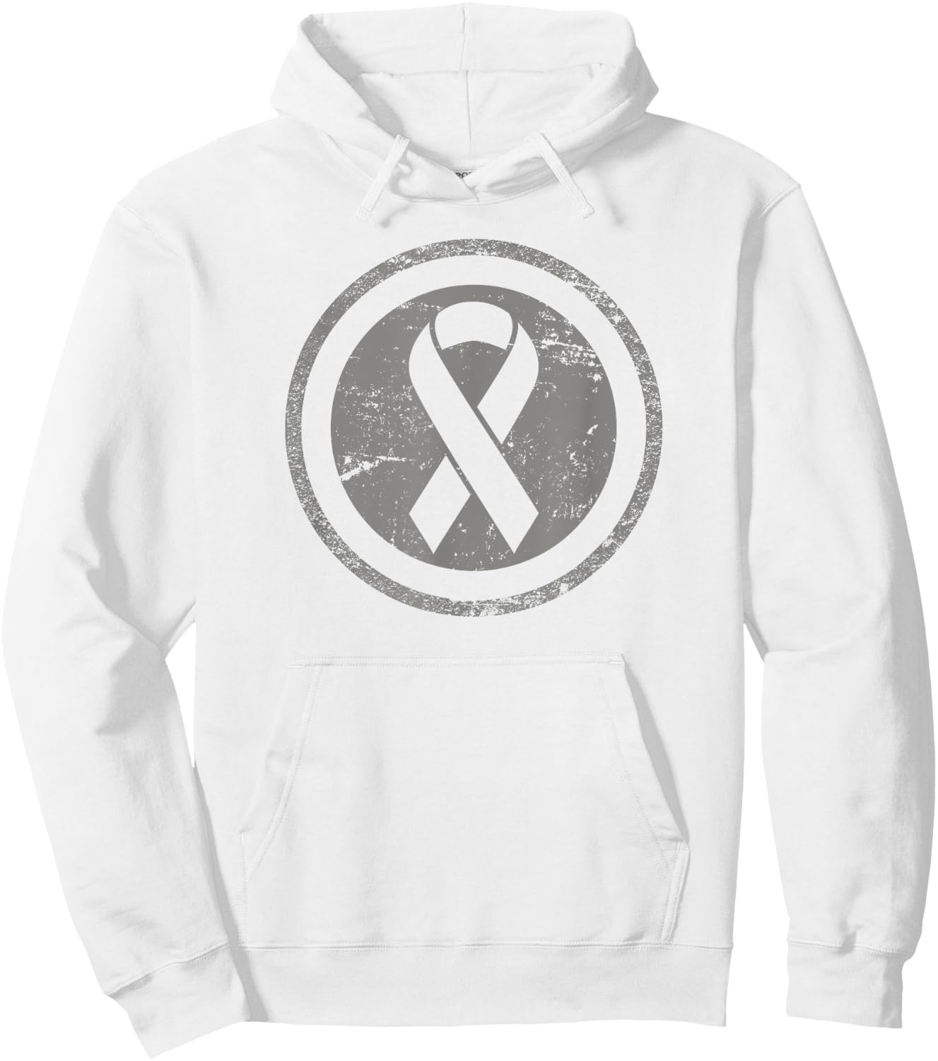 Vintage Childhood Cancer Awareness Hoodie - Hoodie | White