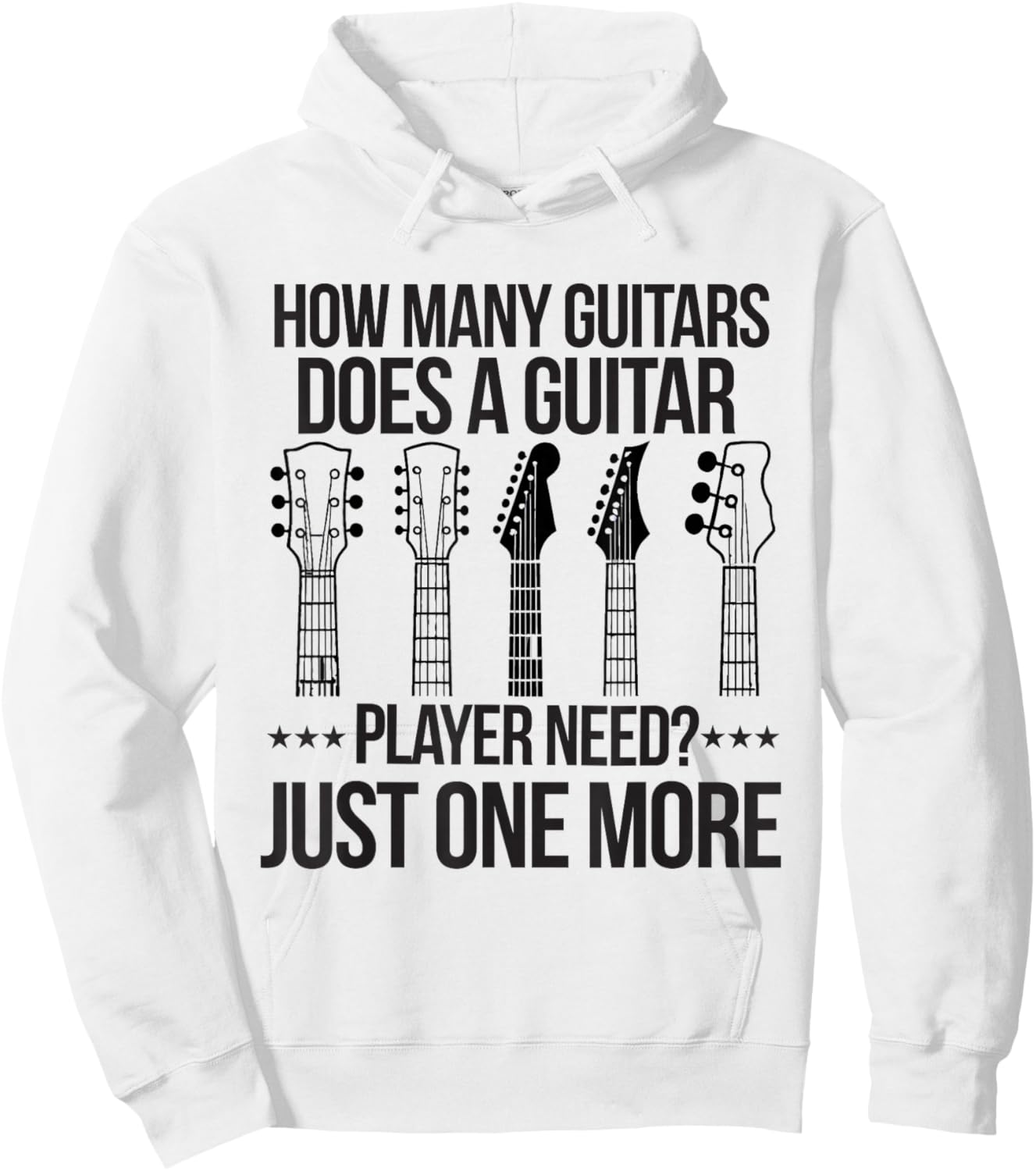 How Many Guitars Does a Guitar Player Need Guitarist Collect Hoodie - Hoodie | White