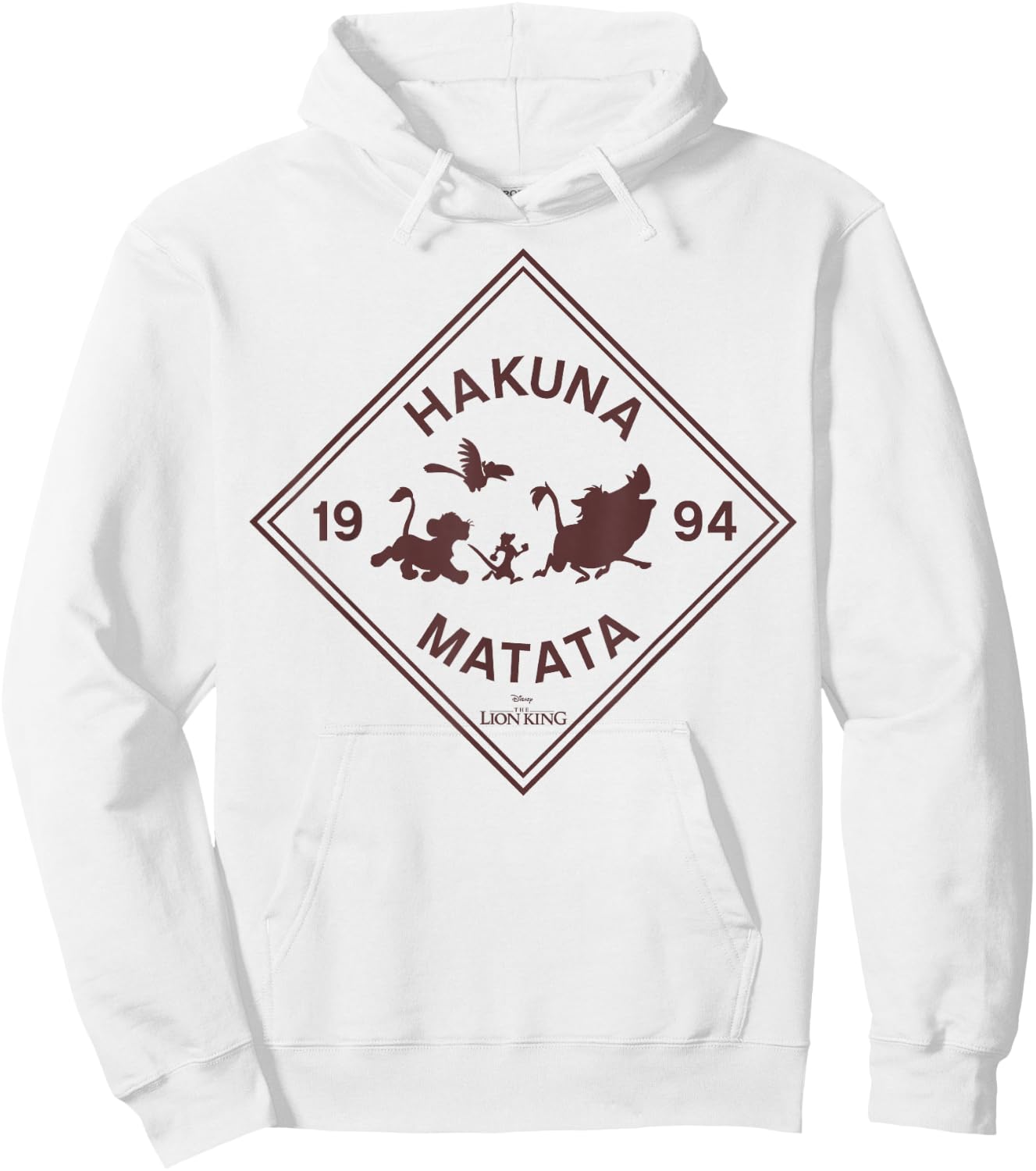 Disney The Lion King Hakuna Matata Diamond Group Logo Hoodie - Hoodie | White