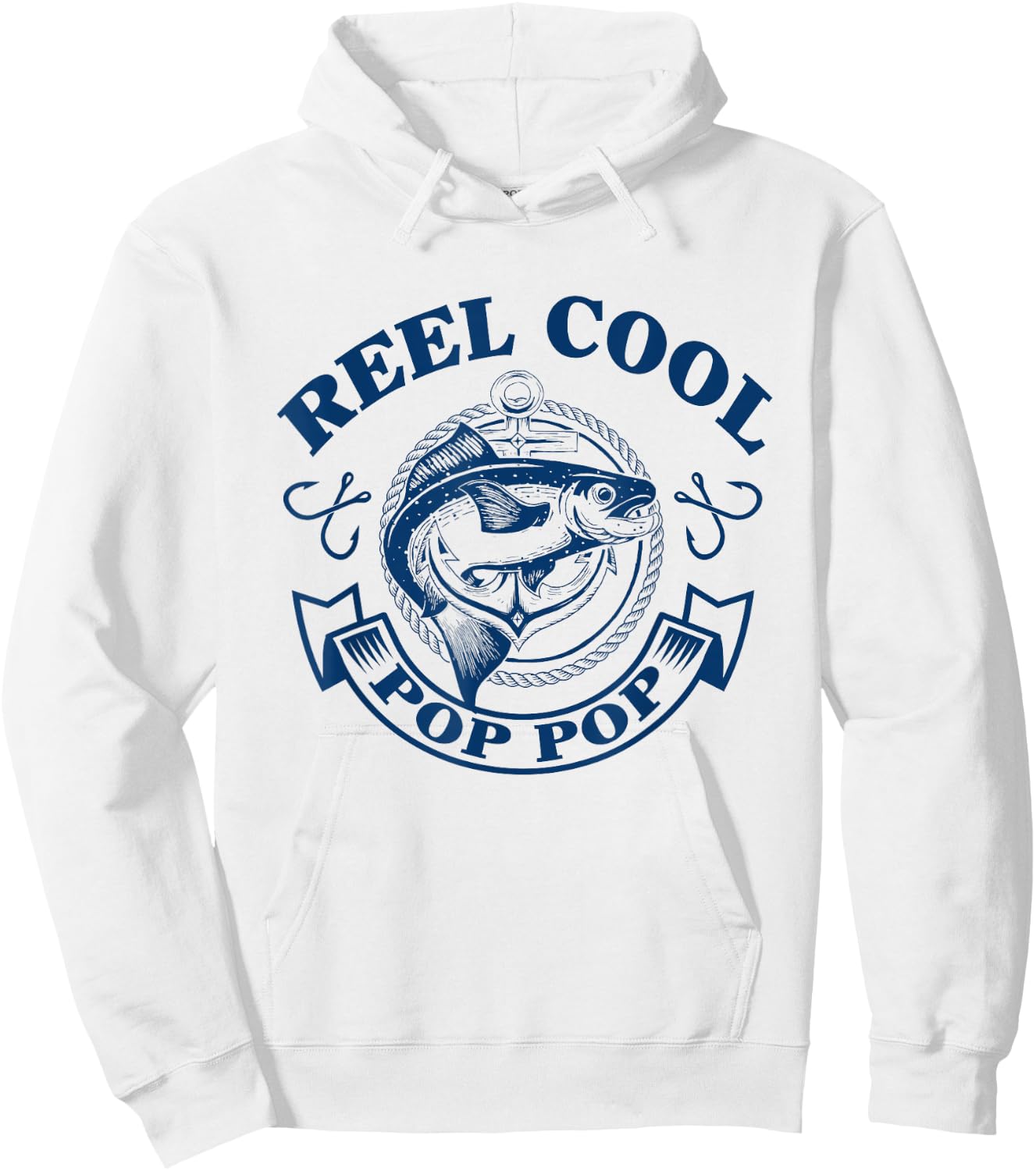 Reel Cool Pop Pop Shirt Hoodie - Hoodie | White