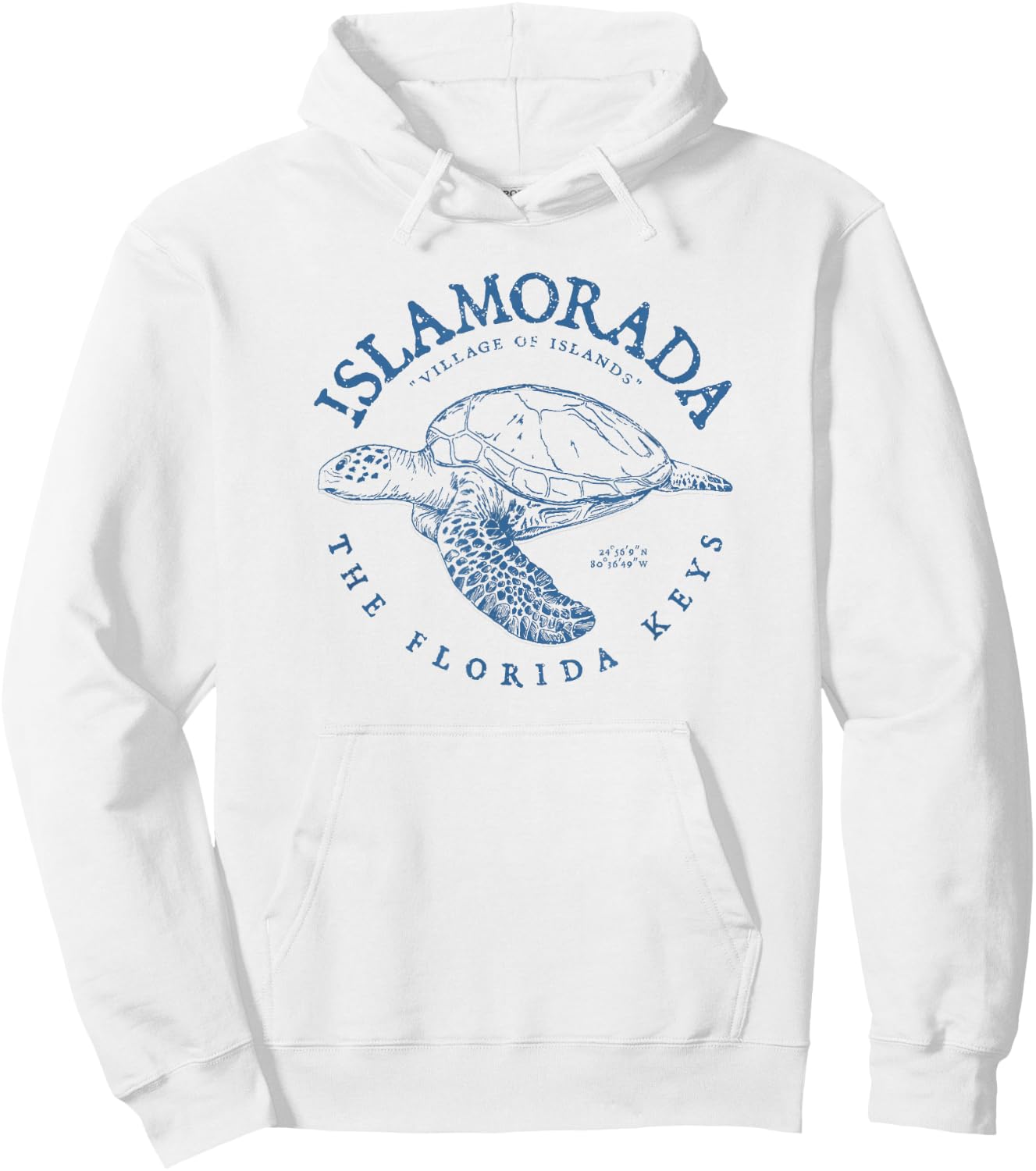 Islamorada Florida Keys Scuba Diving Turtle Village Islands Hoodie - Hoodie | White