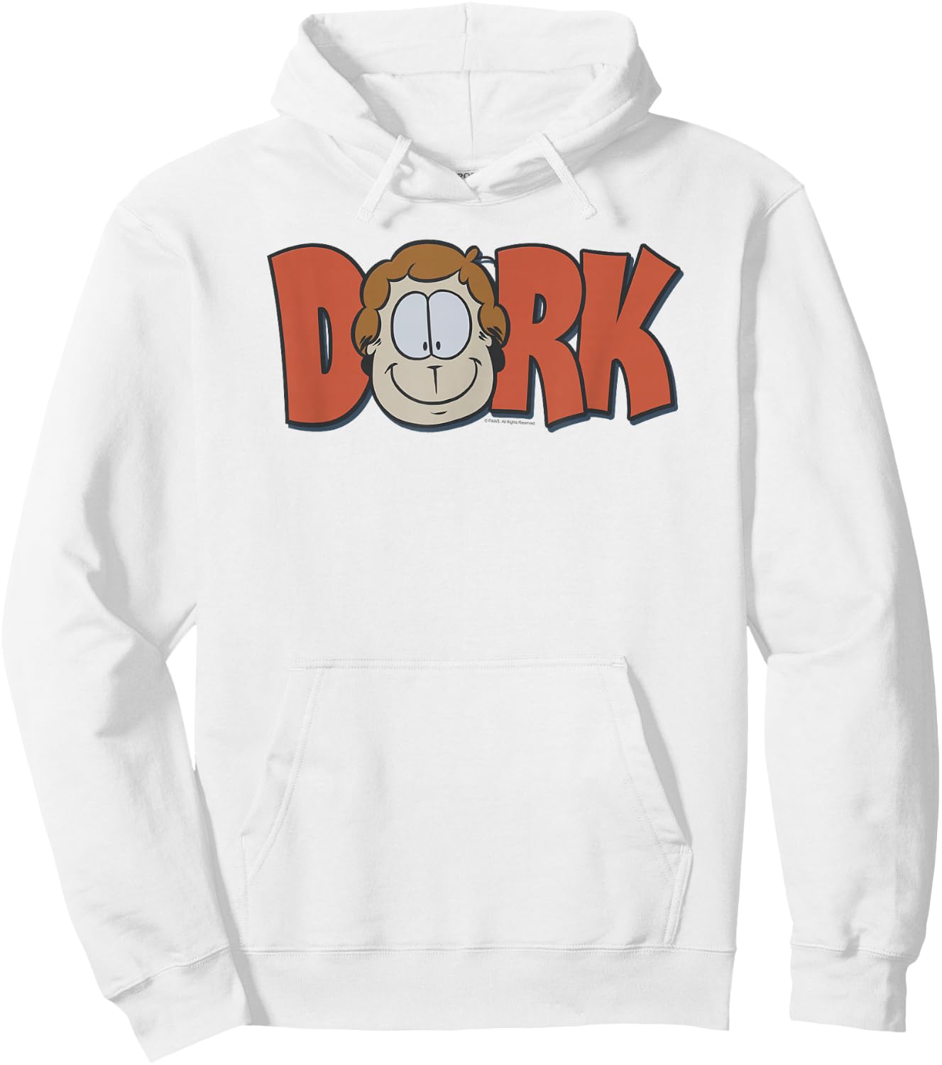Garfield Dork T Shirt Hoodie - Hoodie | White