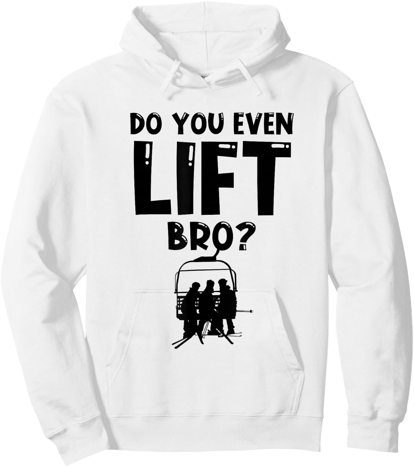 Skier Heartbeat Ski Hoodie - Hoodie | White