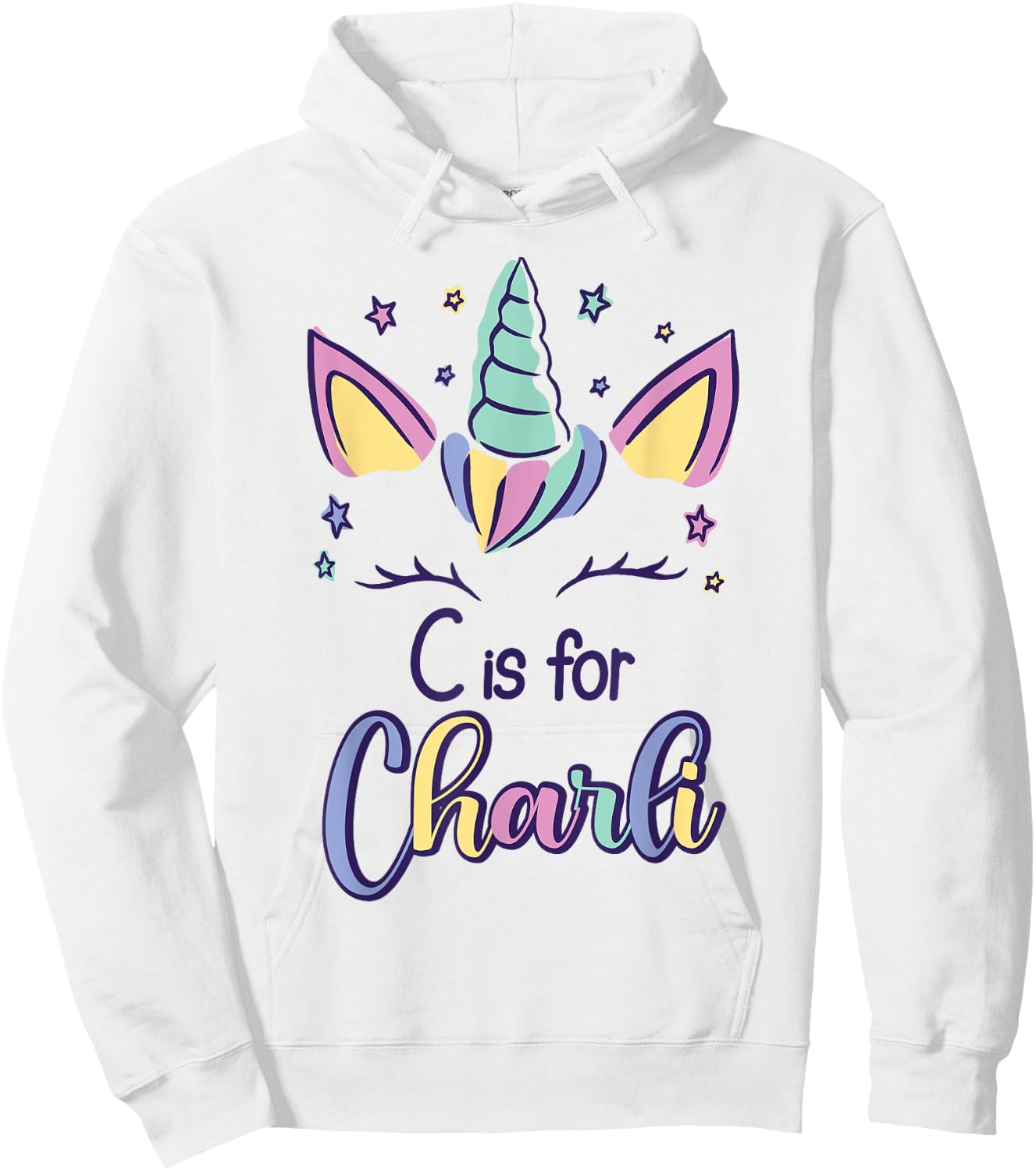 First Name Charli Personalized C Is For Charli Hoodie - Hoodie | White