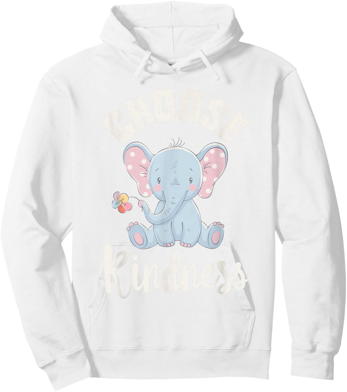 Orange Unity day , Anti Bullying Elephant Choose Kindness Hoodie - Hoodie | White