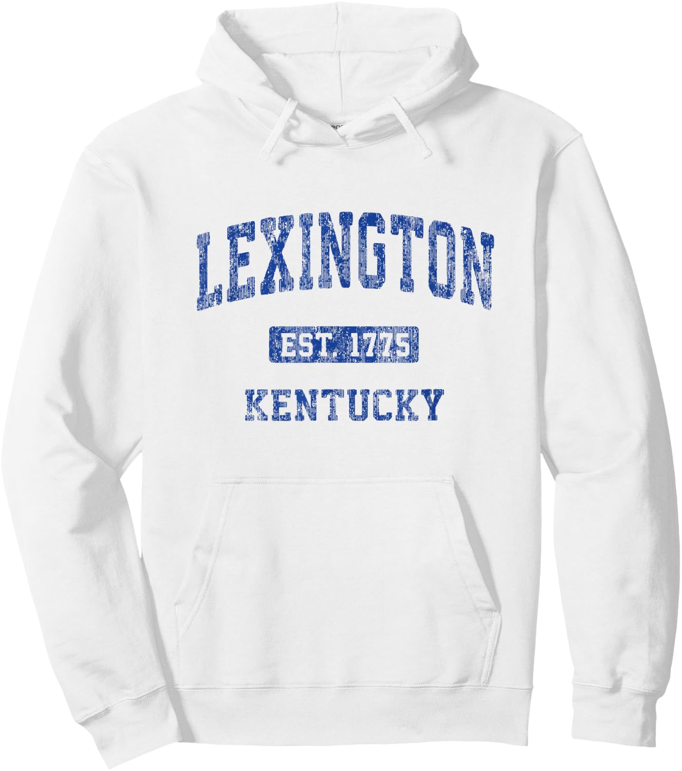 Lexington Kentucky KY Vintage Athletic Sports Design Hoodie - Hoodie | White